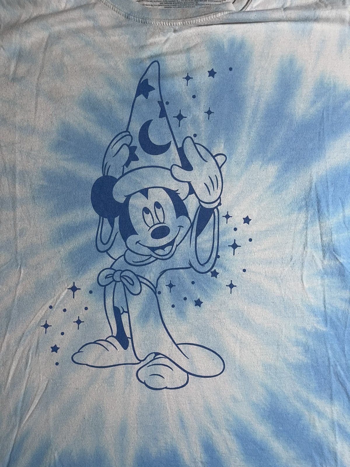 Disney Disney Blue Tie Dye T-shirt Size US XXL / EU 58 / 5 - 2 Thumbnail