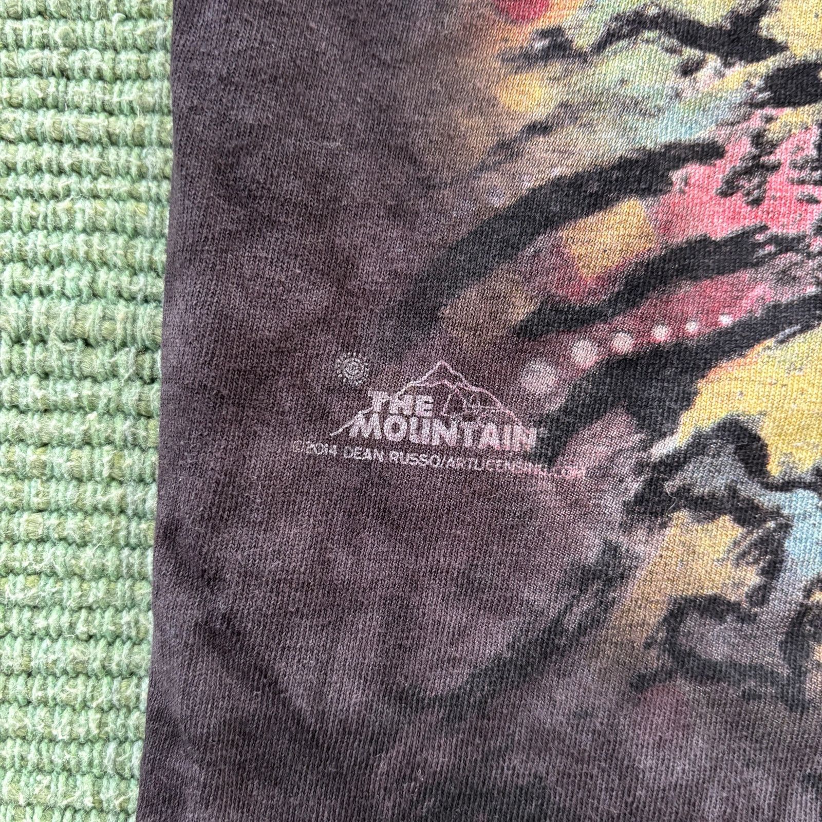 The Mountain The Mountain Colorful Big Print Tie Dye Wolf Tee Shirt Size US M / EU 48-50 / 2 - 2 Thumbnail