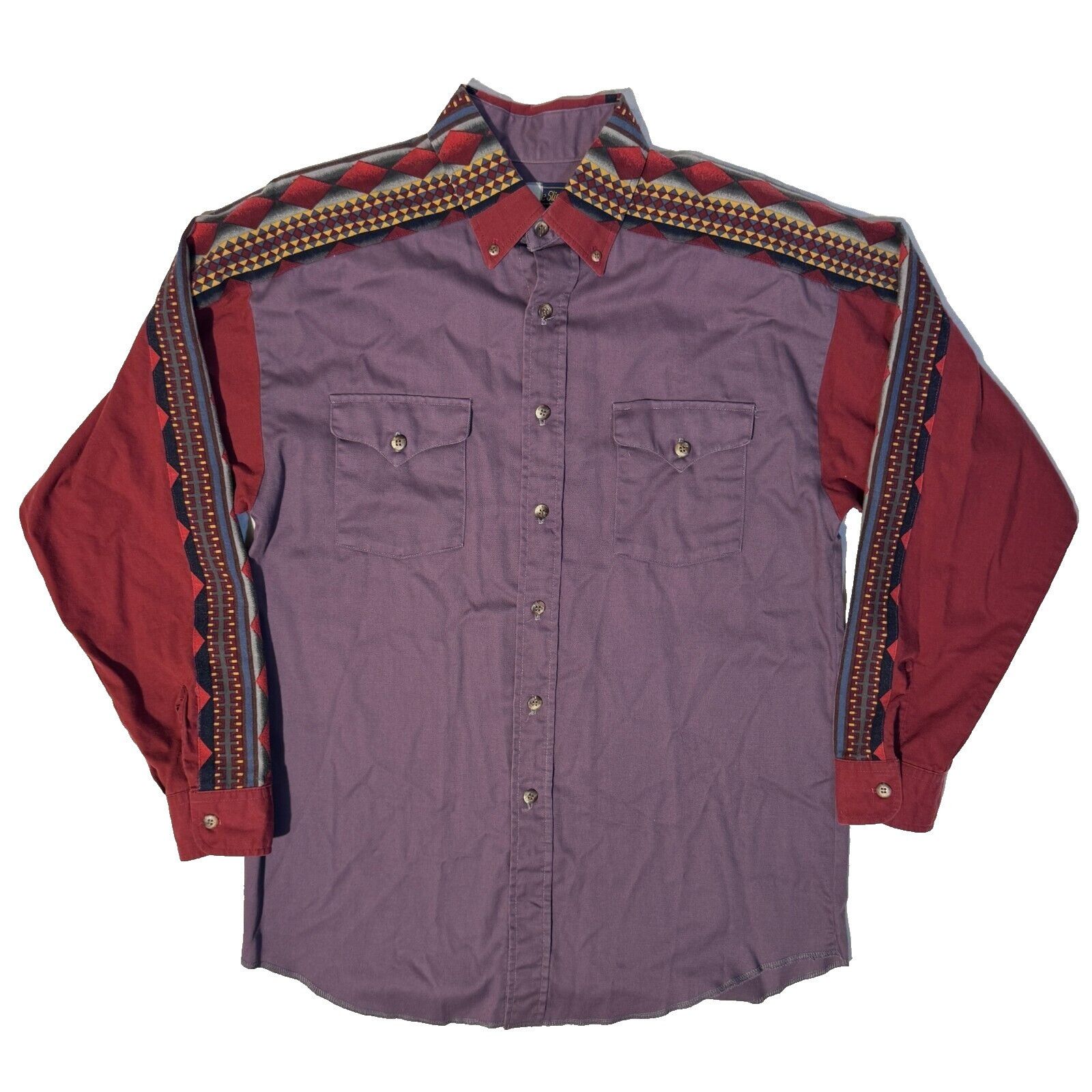 Panhandle Slim Panhandle Slim Yokes Western Pearl Snap Aztec Shirt - M Cowb Size US M / EU 48-50 / 2 - 1 Thumbnail