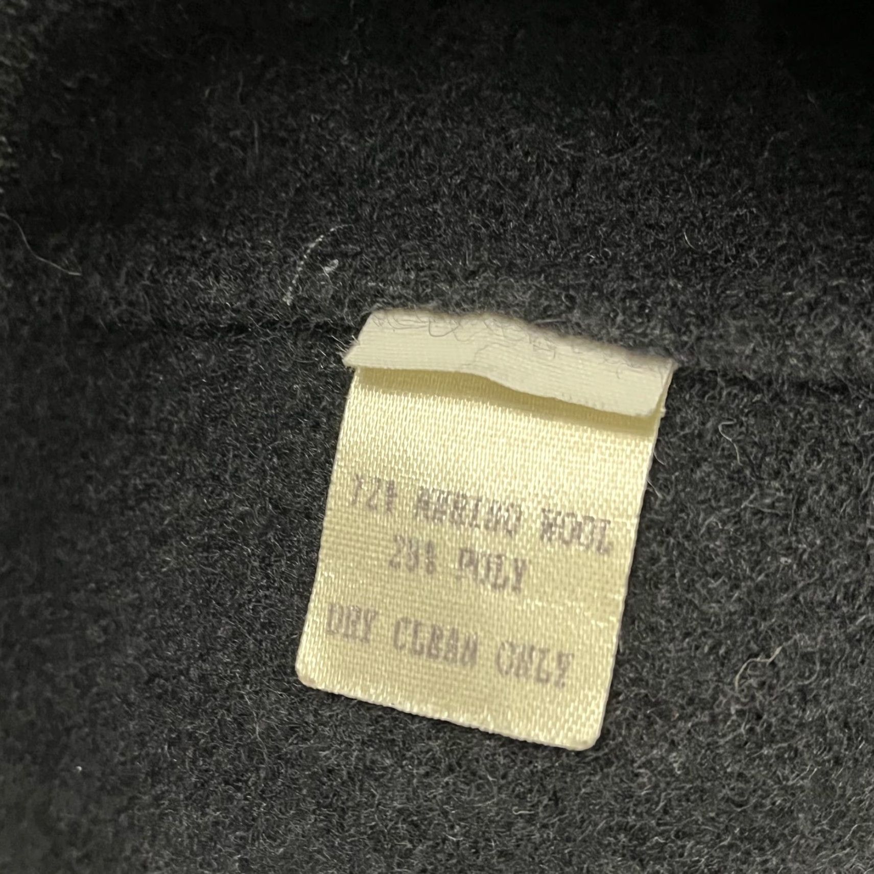 Vintage VINTAGE Margaret O'Leary Sweater Jacket Womens Size 2 Black Merino Wool Blend Hooded Zip Size XS / US 0-2 / IT 36-38 - 3 Thumbnail