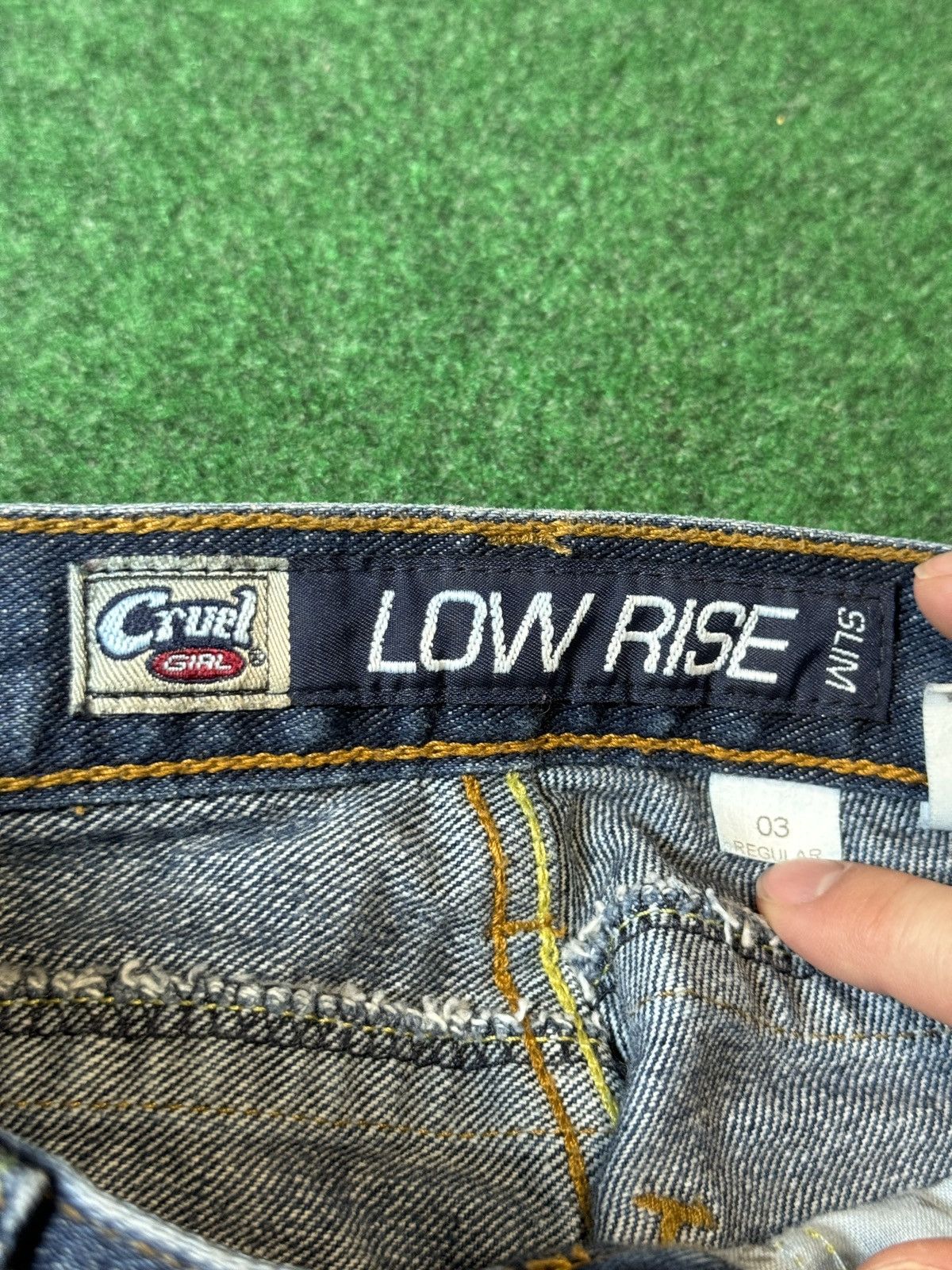 Vintage Vtg Y2K Low Rise Cruel Girl Slim Bootcut Flare 28x31 Jeans Size 28" / US 6 / IT 42 - 4 Thumbnail