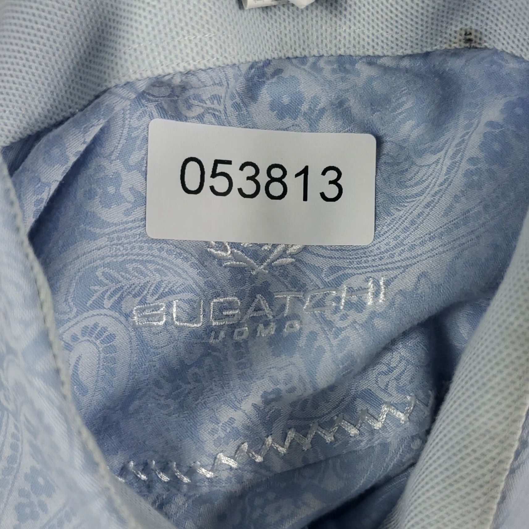BUGATCHI VINTAGE Bugatchi Uomo Shirt Mens XL Blue Paisley Shaped Fit Button Up Long Sleeve Size US XL / EU 56 / 4 - 8 Thumbnail