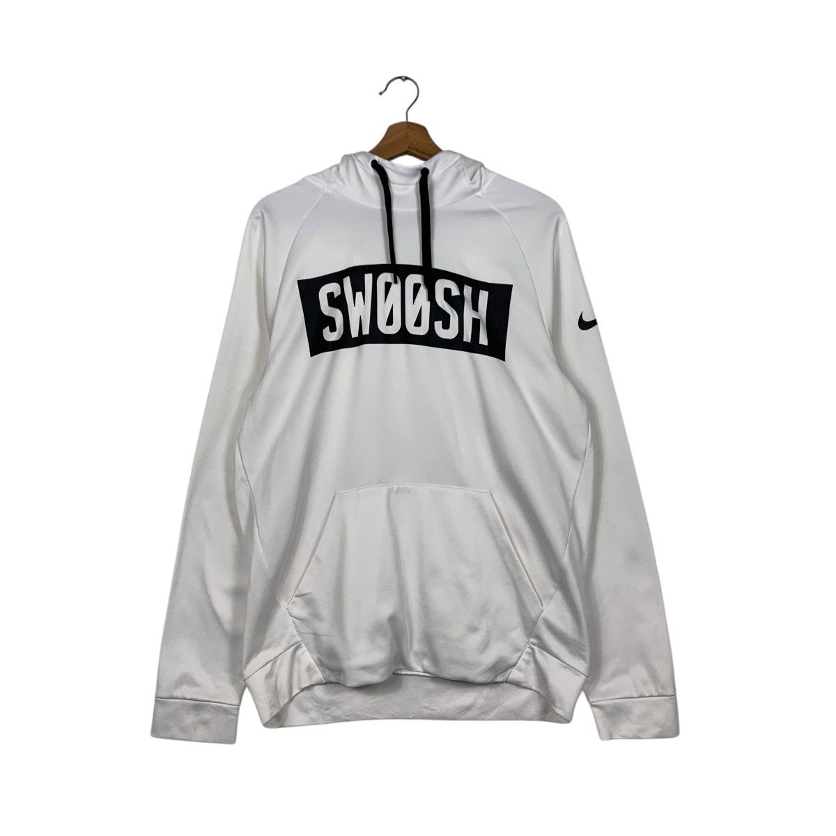 Nike NIKE SWOOSH Big Logo White Pullover Hoodies #2547-C115 Size US M / EU 48-50 / 2 - 8 Thumbnail