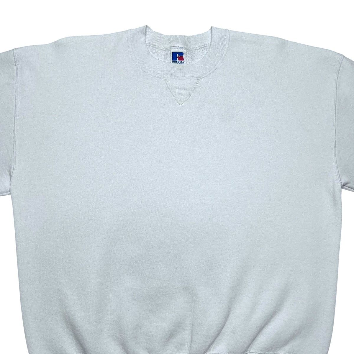 Russell Athletic Vintage 1990s Russell Athletic White USA Blank Sweatshirt Size US XL / EU 56 / 4 - 4 Thumbnail