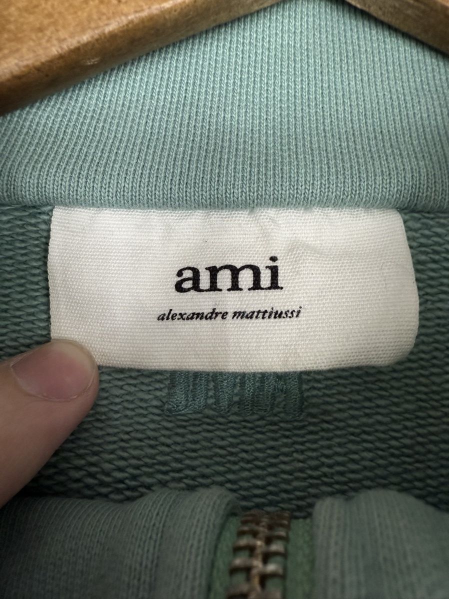 AMI green AMI Paris Ami de Cœur half-zip Sweatshirt size XXL Size US XXL / EU 58 / 5 - 14 Thumbnail