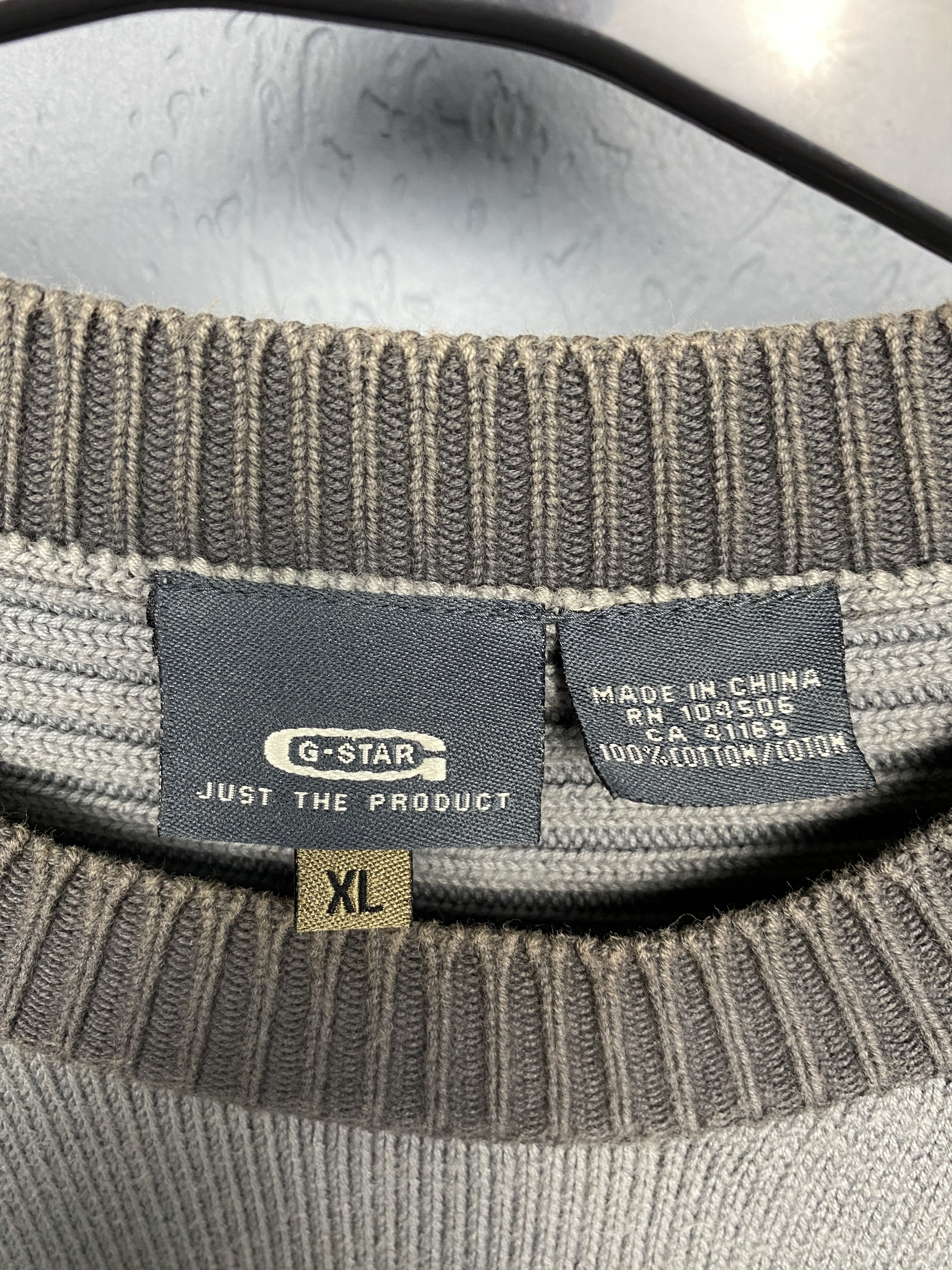 G-Star G Star Raw 90s Vintage Mens Knit Crew Neck Sweater Size US XL / EU 56 / 4 - 5 Thumbnail