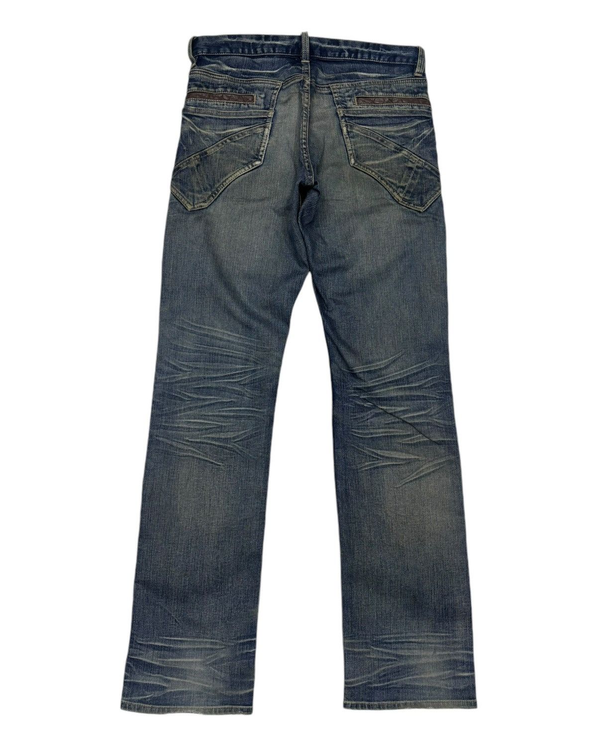 If Six Was Nine × Michel Klein × Vintage 🔥MICHEL KLEIN DOUBLE POCKET DISTRESSED DENIM JEANS Size US 32 / EU 48 - 5 Thumbnail