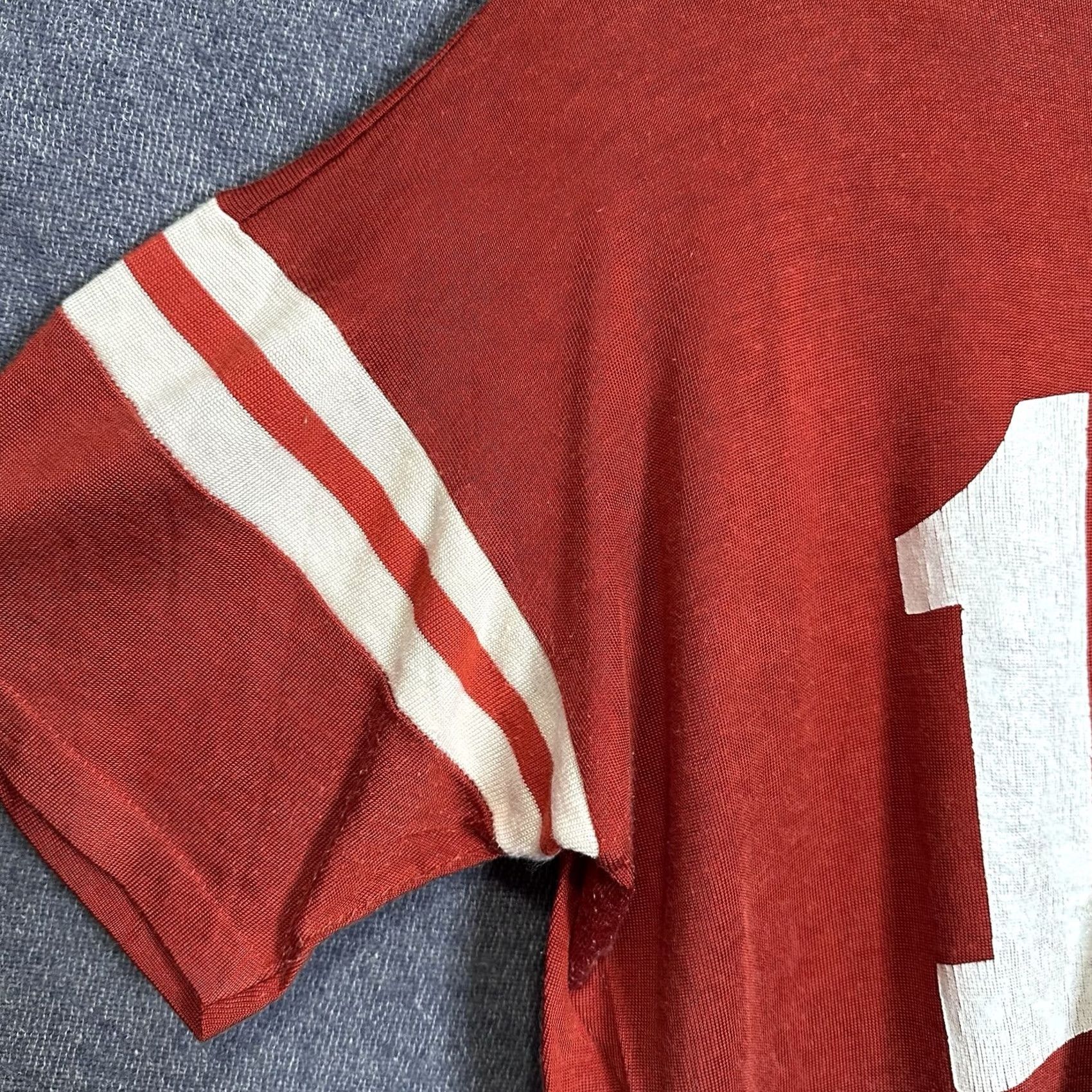 Mason's VINTAGE Mason Shirt Mens Large Red 60s Jersey T-Shirt USA Made Sportswear/Beach 1960s 14 W 14/14? Size US L / EU 52-54 / 3 - 7 Thumbnail