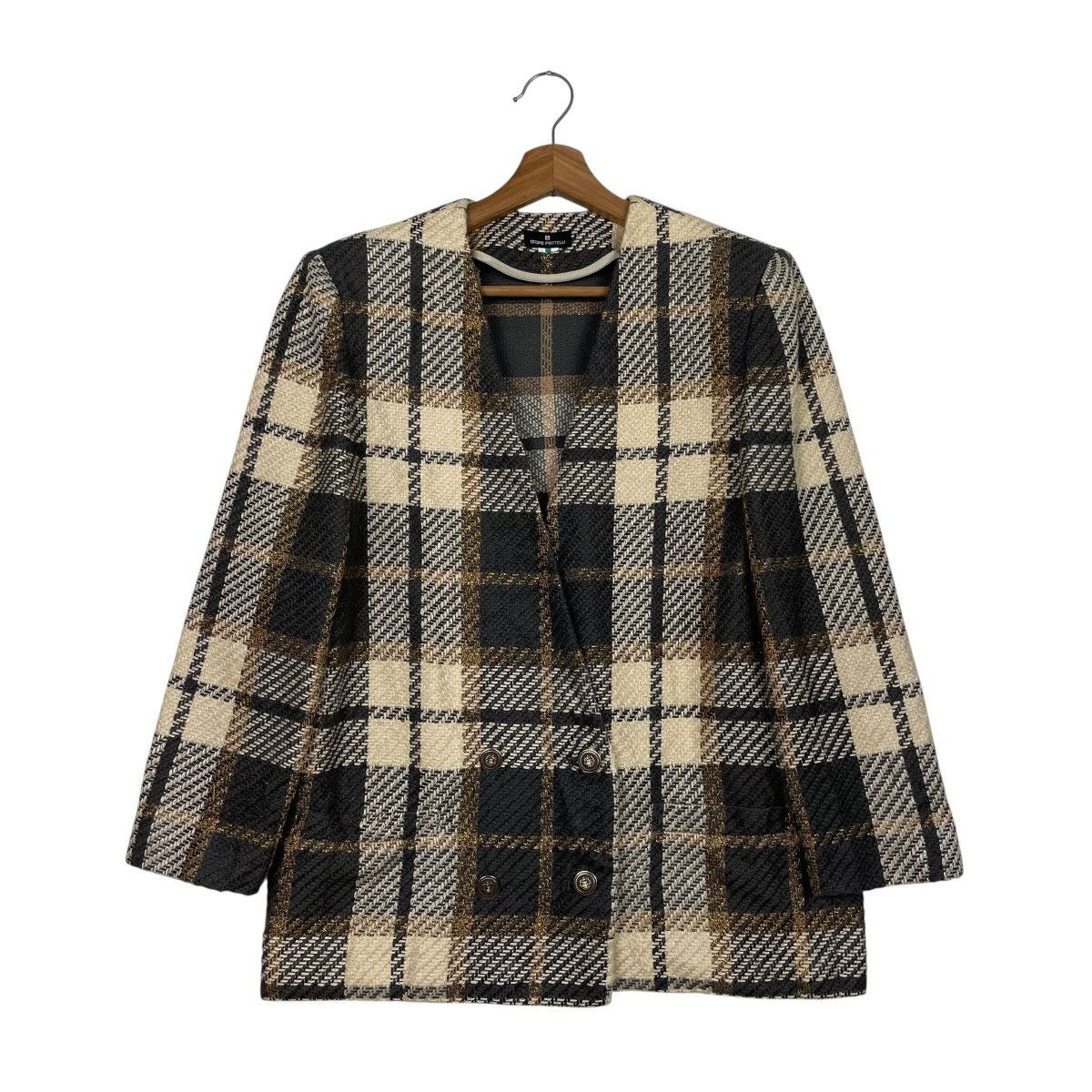 Bruno Piattelli Bruno Piattelli Double Breasted Tartan Jacket Size M / US 6-8 / IT 42-44 - 1 Thumbnail