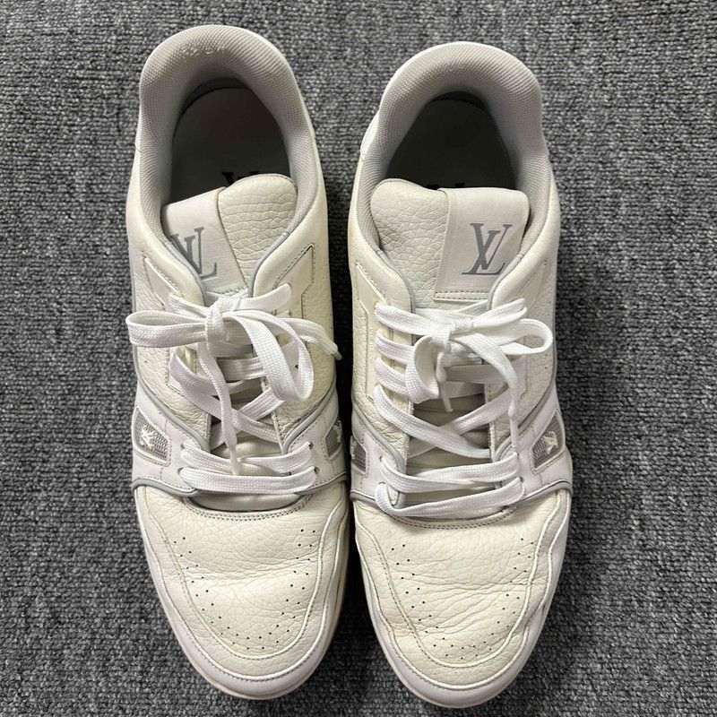 Louis Vuitton Louis Vuitton Trainer White Low-Top Sneakers - Size US 10.5 / EU 43-44 - 2 Thumbnail