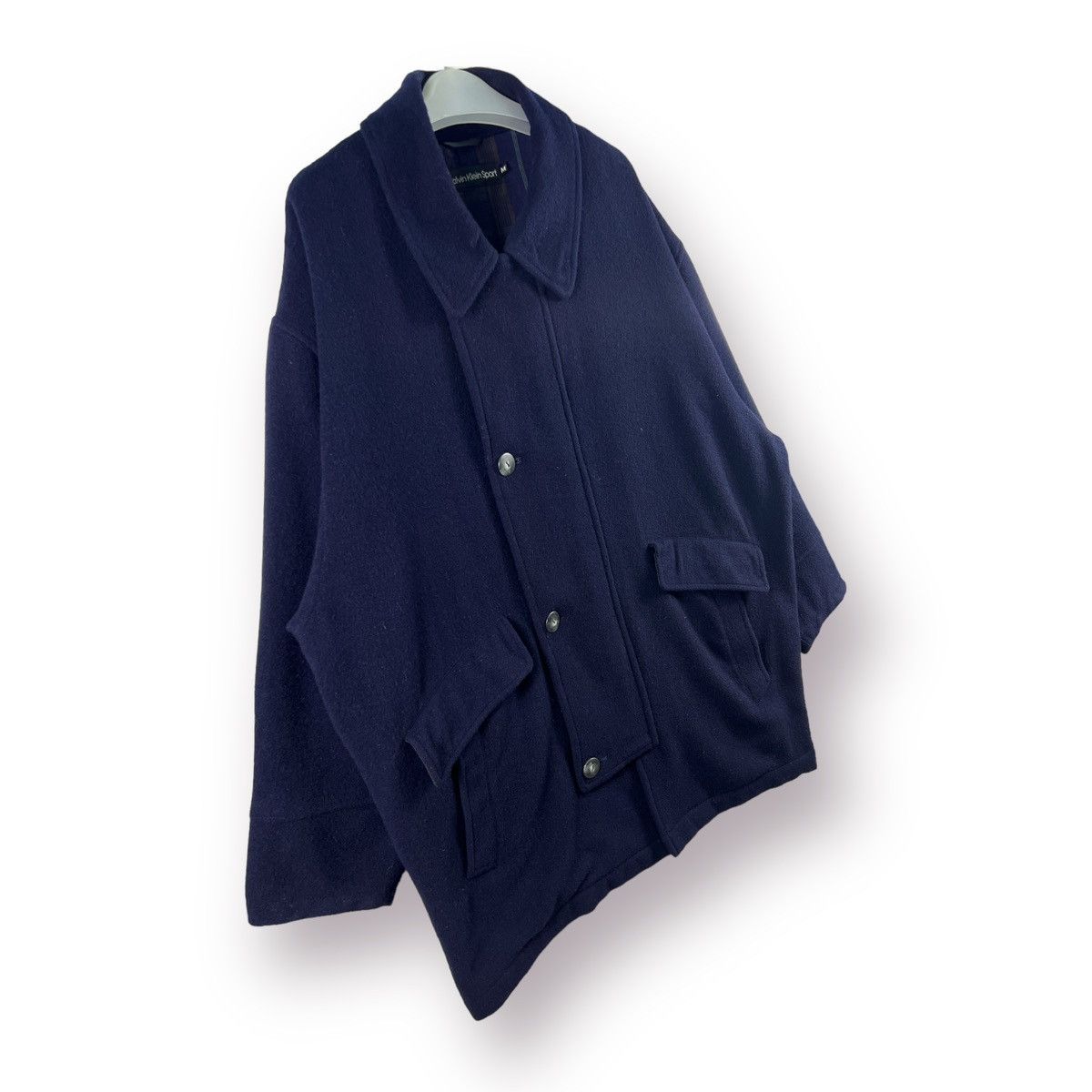 Calvin Klein 🔥 Vintage Calvin Klein Sport Wool Over Coat - M Size US M / EU 48-50 / 2 - 3 Thumbnail