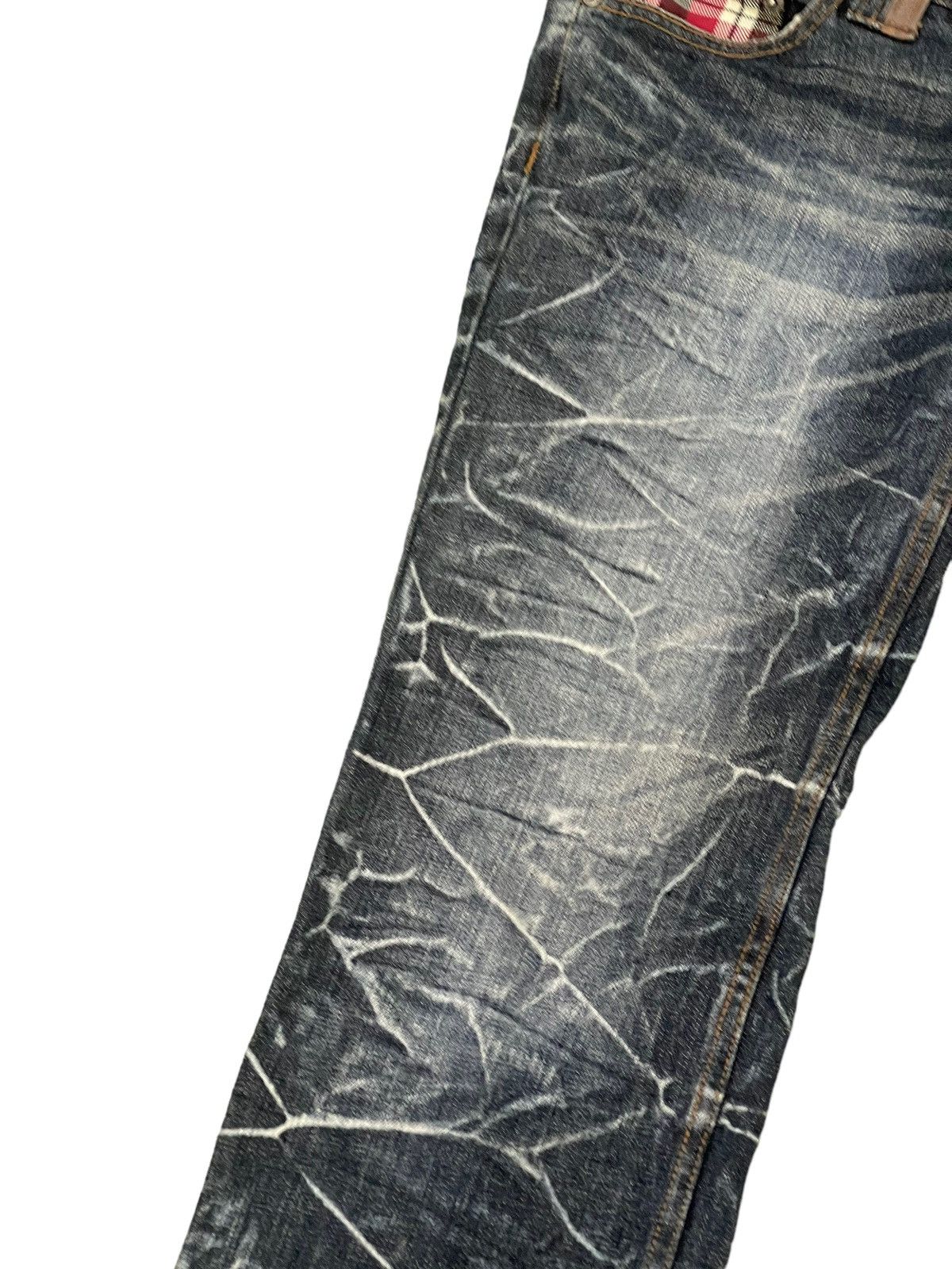 Japanese Brand Double Waist Jeans Nylaus Honeycomb Faded Straight Cut 8🟦5 Size US 30 / EU 46 - 14 Thumbnail