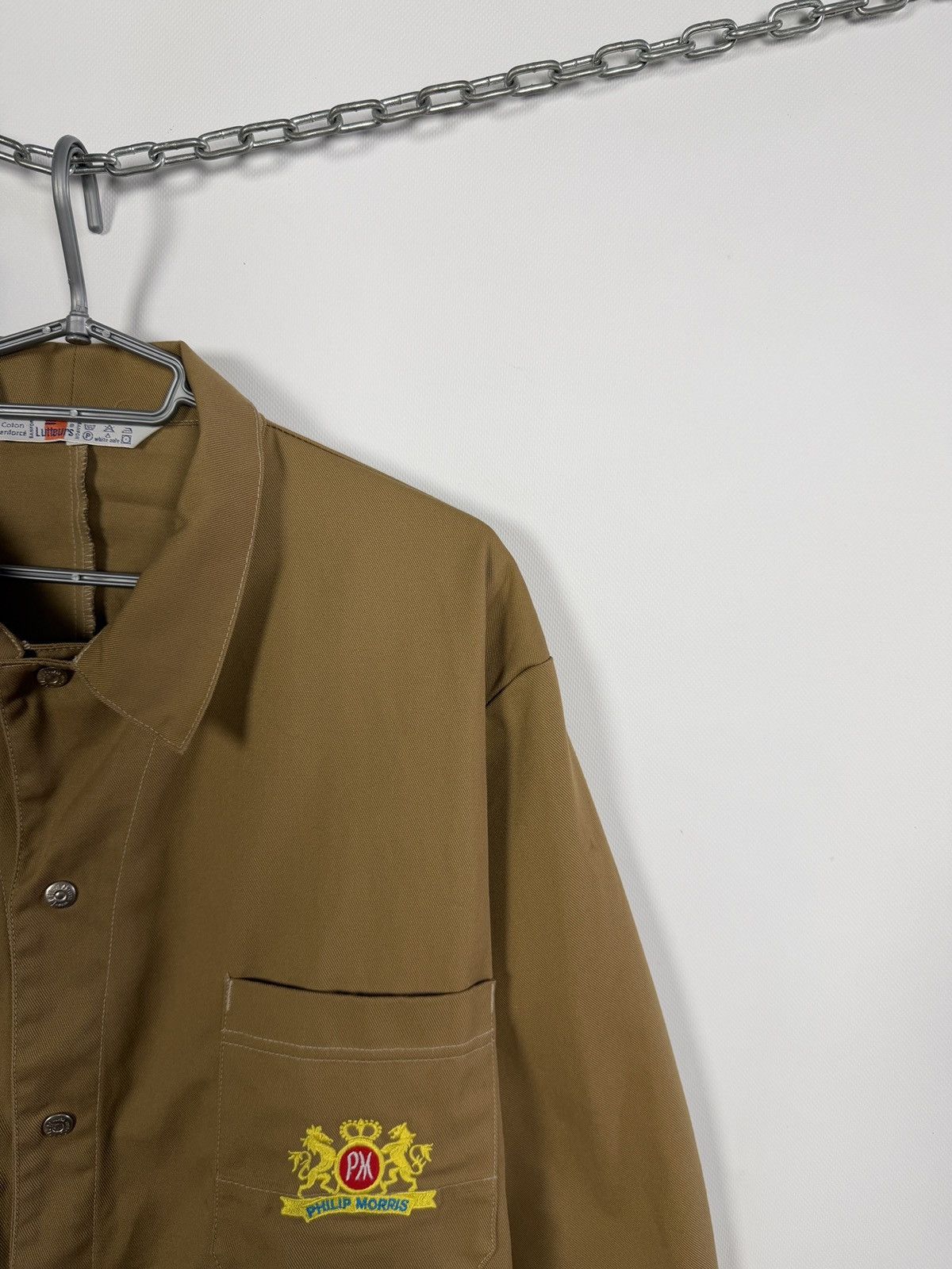 Vintage Vintage Philip Morris Lutteurs Work Shirt Bomber Jacket Y2K Size US XXL / EU 58 / 5 - 2 Thumbnail
