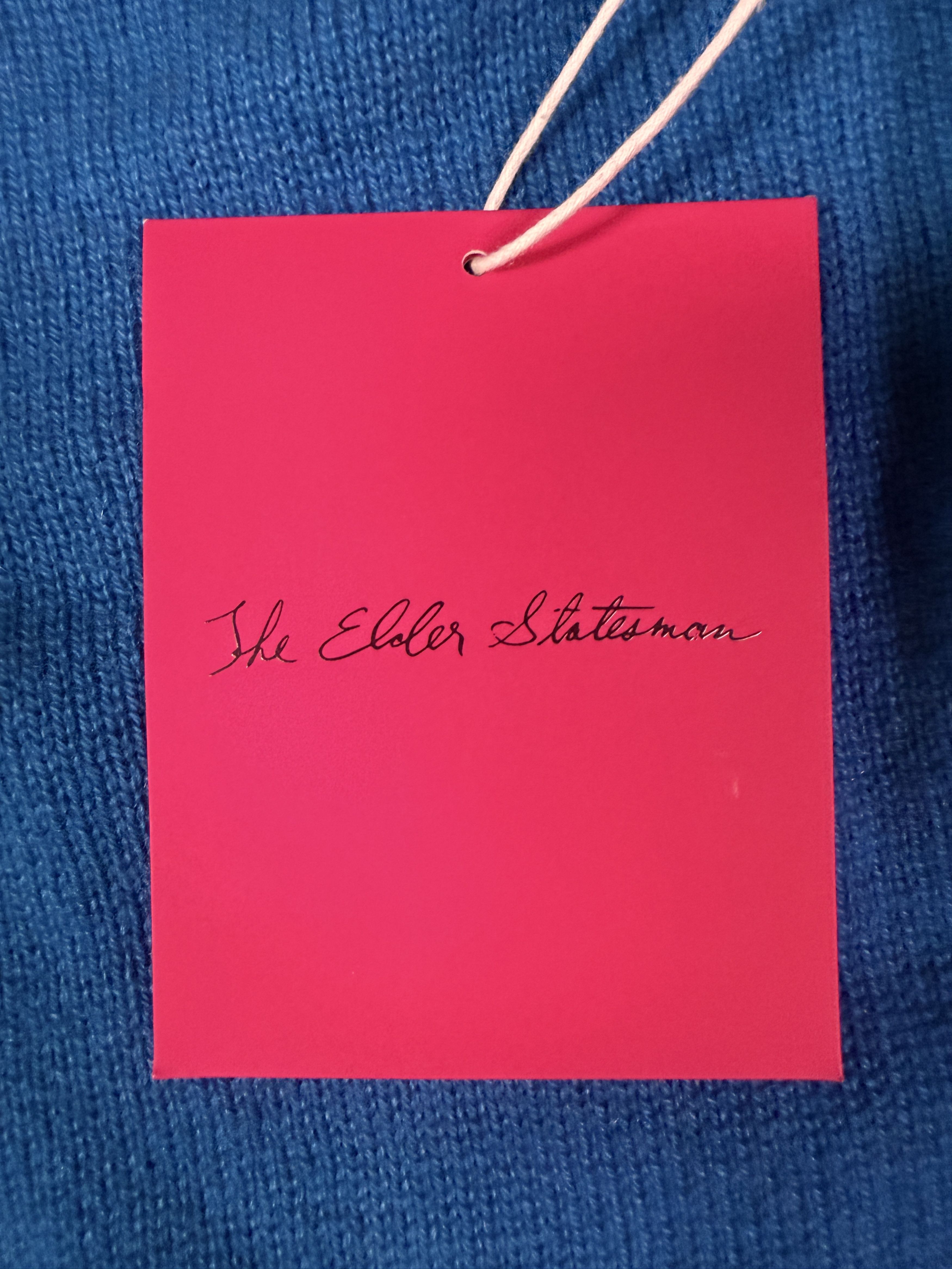 The Elder Statesman $1015 The Elder Statesman Tranquility Crew Cashmere Sweater Size US XXL / EU 58 / 5 - 9 Thumbnail