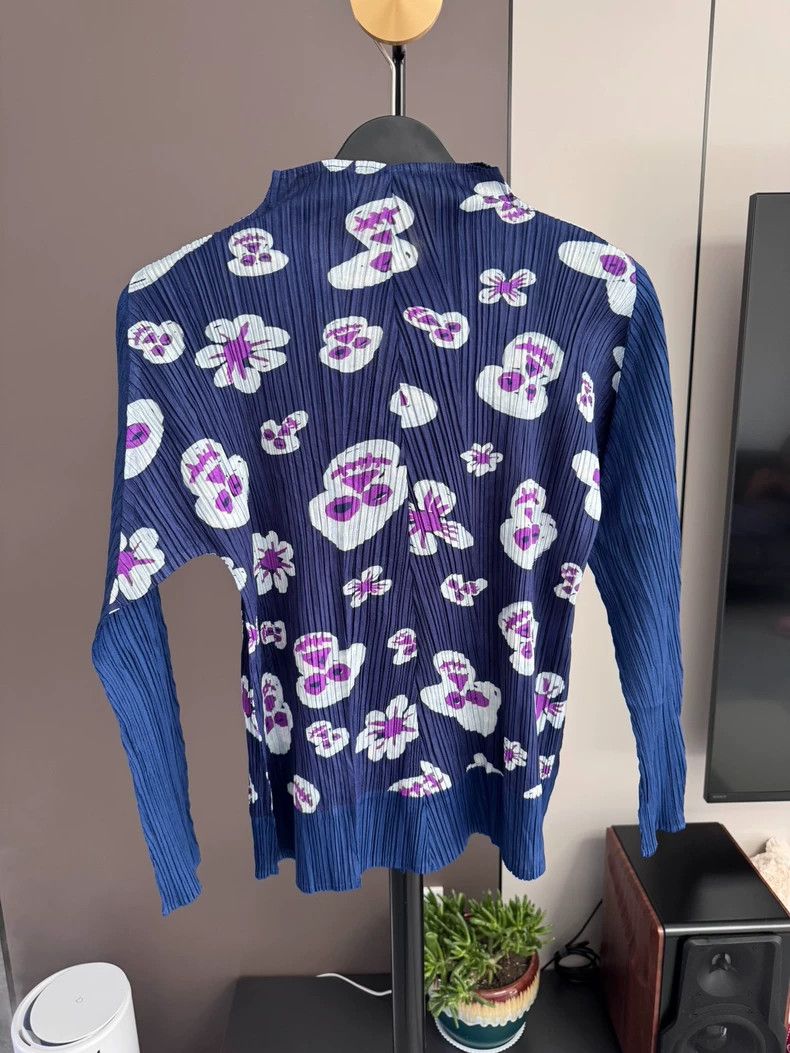 Issey Miyake Issey Miyake size:4 Blue vintage skull flower cardigan Size S / US 4 / IT 40 - 3 Thumbnail