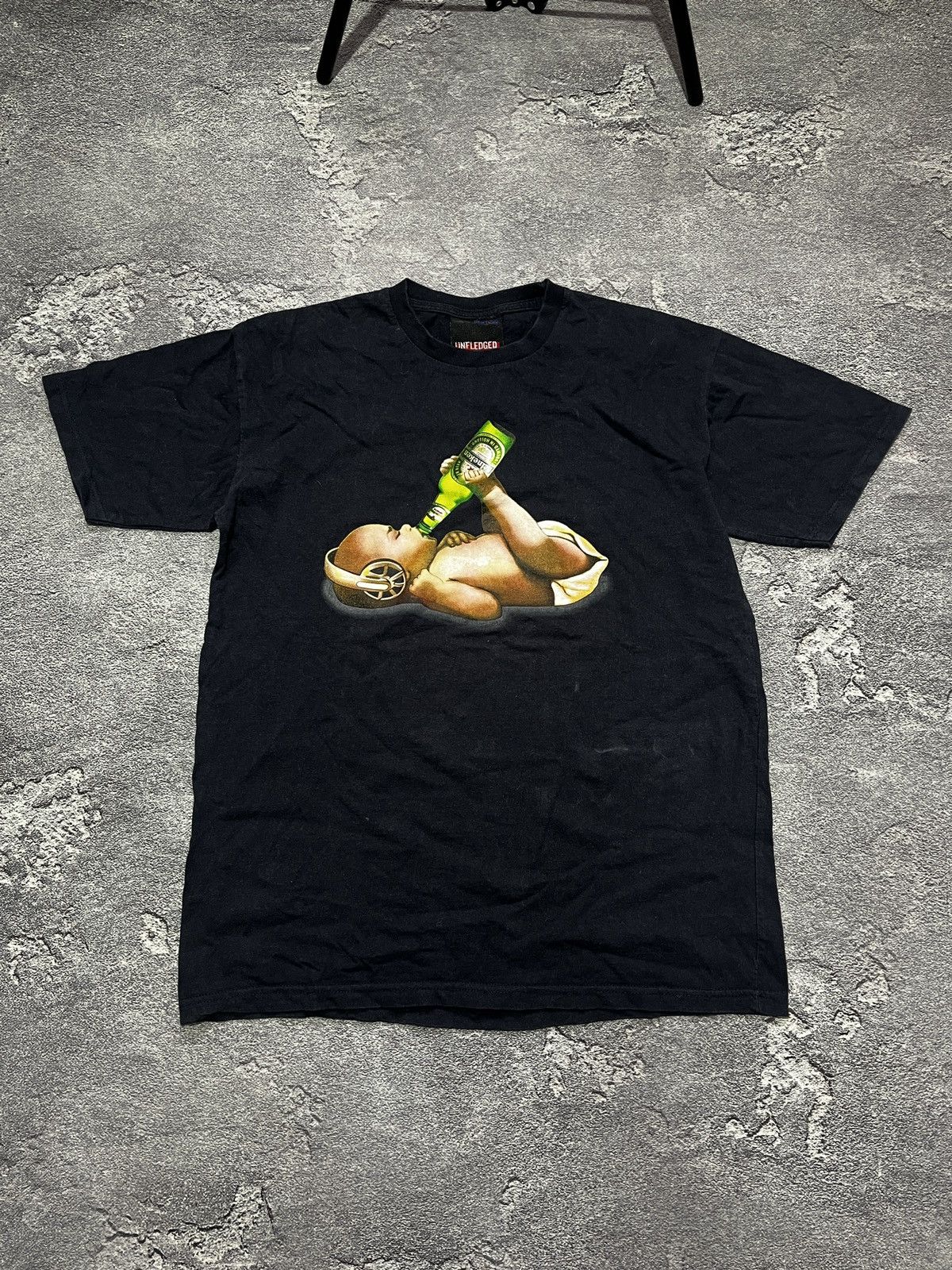 Other Japanese Brand Vintage Unfledged Heineken Baby Tee T shirt L Size US L / EU 52-54 / 3 - 1 Thumbnail