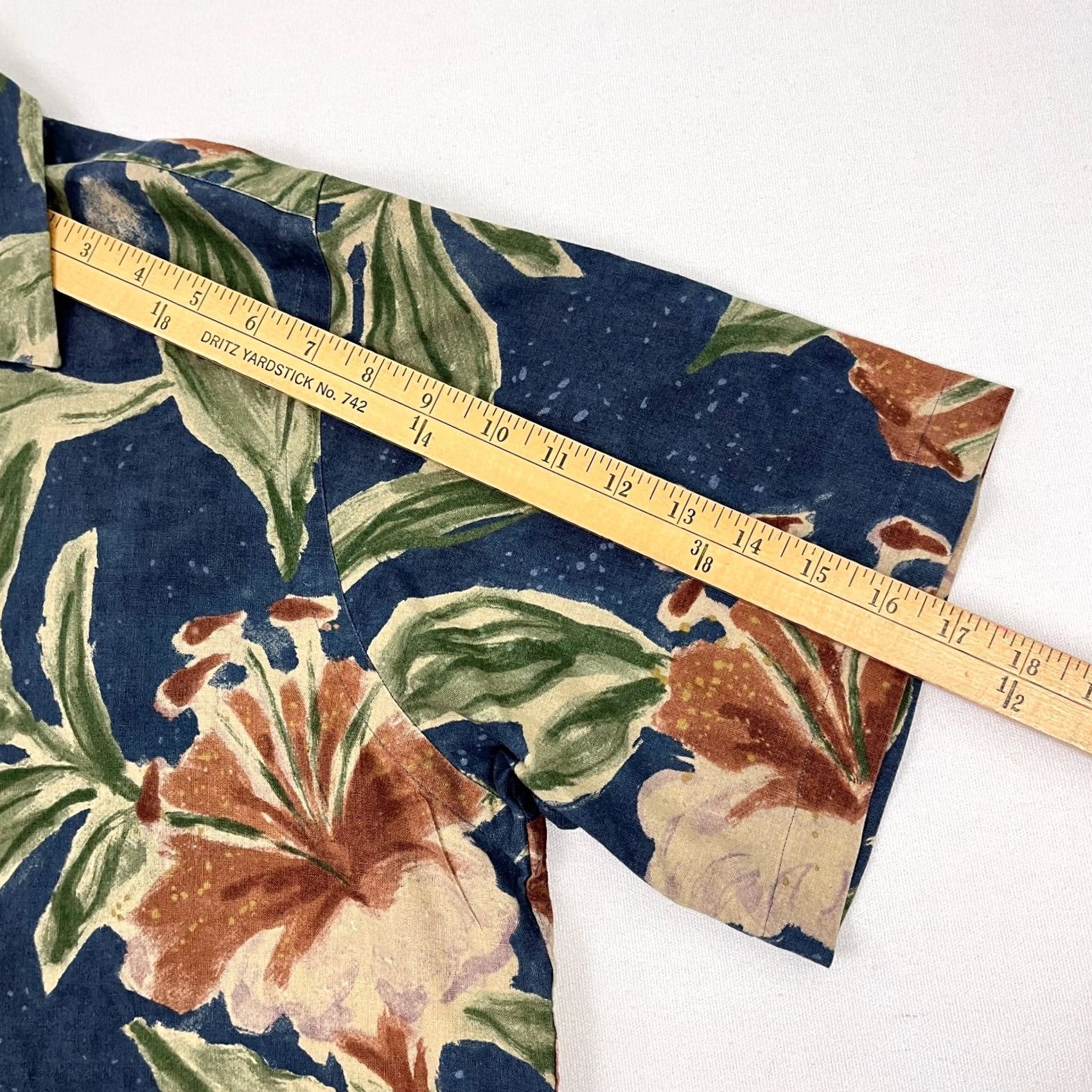Polo Ralph Lauren Polo Ralph Lauren Vintage Camp Shirt Mens L Linen Blend Blue Floral Hawaiian Y2K Size US L / EU 52-54 / 3 - 6 Thumbnail