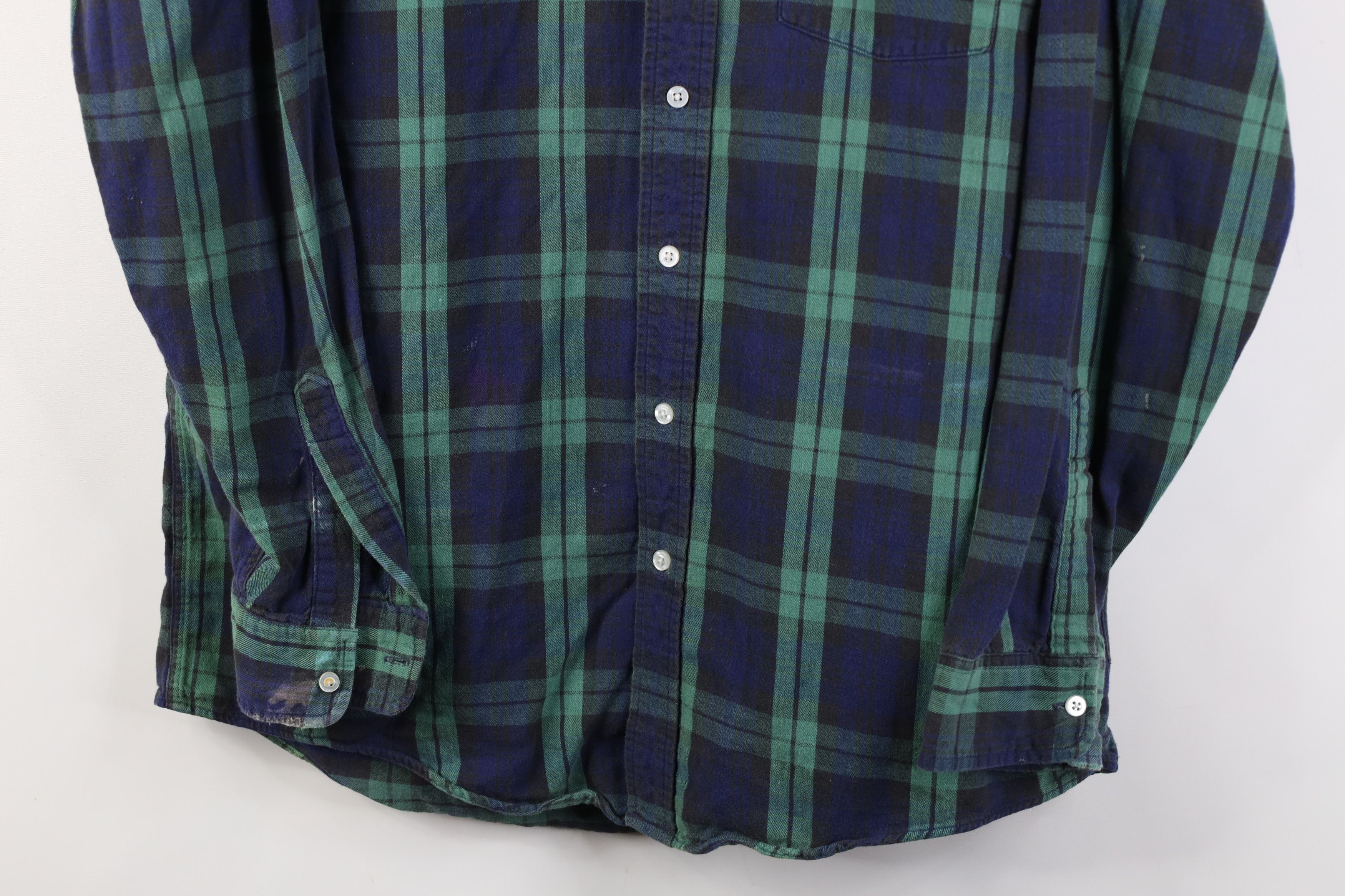 L.L. Bean Vintage 70s LL Bean Flannel Collared Button Shirt USA Size US L / EU 52-54 / 3 - 3 Thumbnail