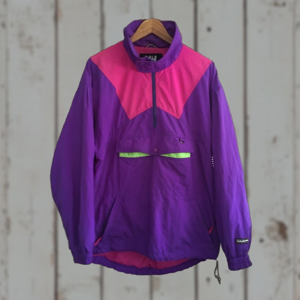 Helly Hansen VINTAGE Helly Hansen Medium Kangaroo Pouch Pullover Jacket Green M Mens Womens Boys Girls Kangaroo Pouch Pullover Jacket Ski Snowboard Size US M / EU 48-50 / 2 - 1 Thumbnail