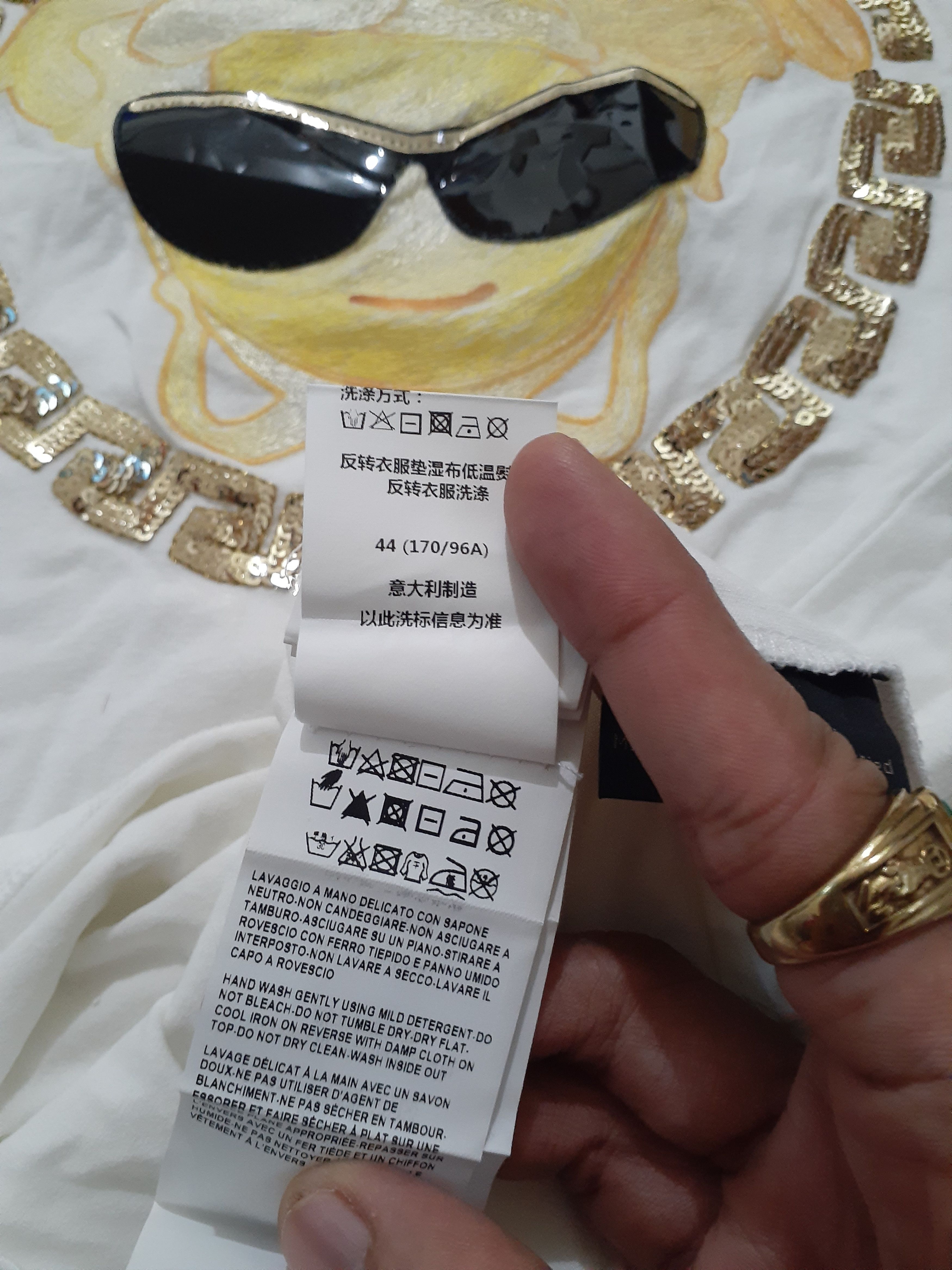 Designer × Versace Versace Medusa Shades Tee Size M / US 6-8 / IT 42-44 - 7 Thumbnail