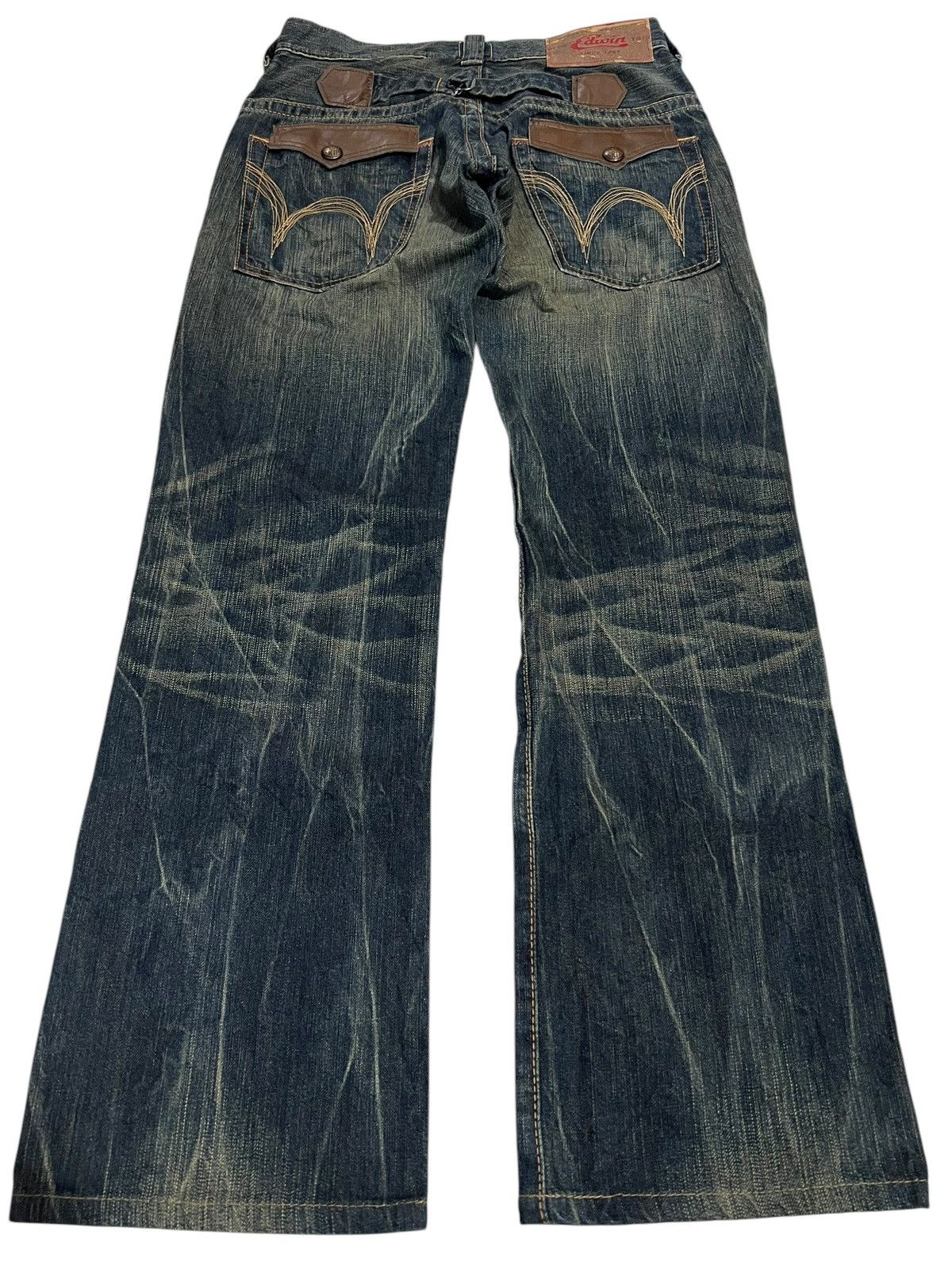 Edwin Flare Jean Vintage Edwin Blue Trip Tokyo Japan Mud Wash Jean Size US 28 / EU 44 - 2 Thumbnail