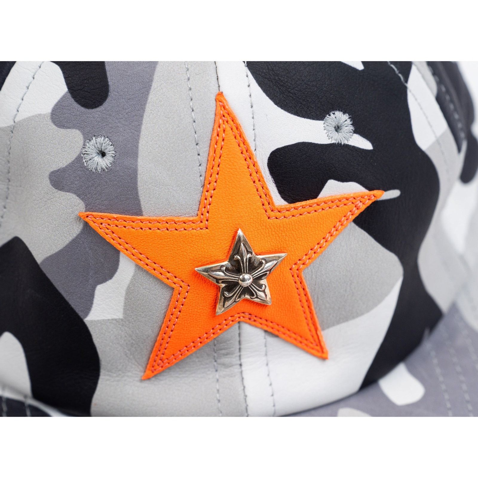 Chrome Hearts Orange/Camo Star Patch Hat Size ONE SIZE - 3 Thumbnail