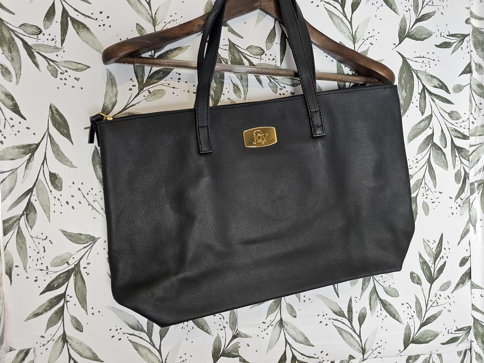 Joy Division NWOT Joy Tote Purse Black Womens Leather Attached Coin Purse