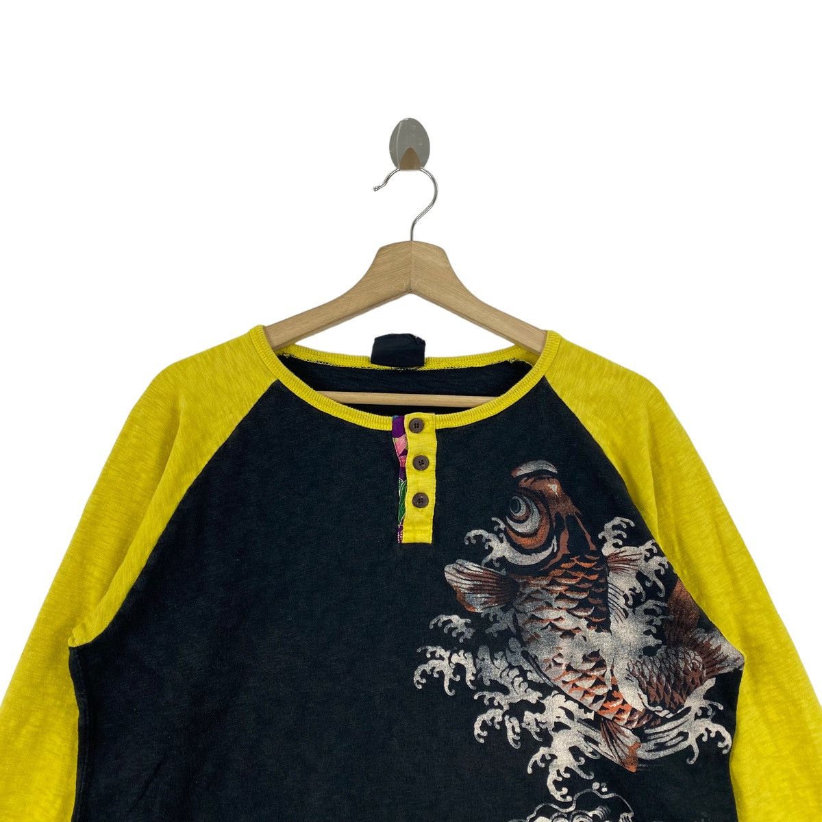 Other SUKAJAN JAPANESE APPEARANCE Koi Raglan Print Long Sleeve Size US L / EU 52-54 / 3 - 2 Thumbnail