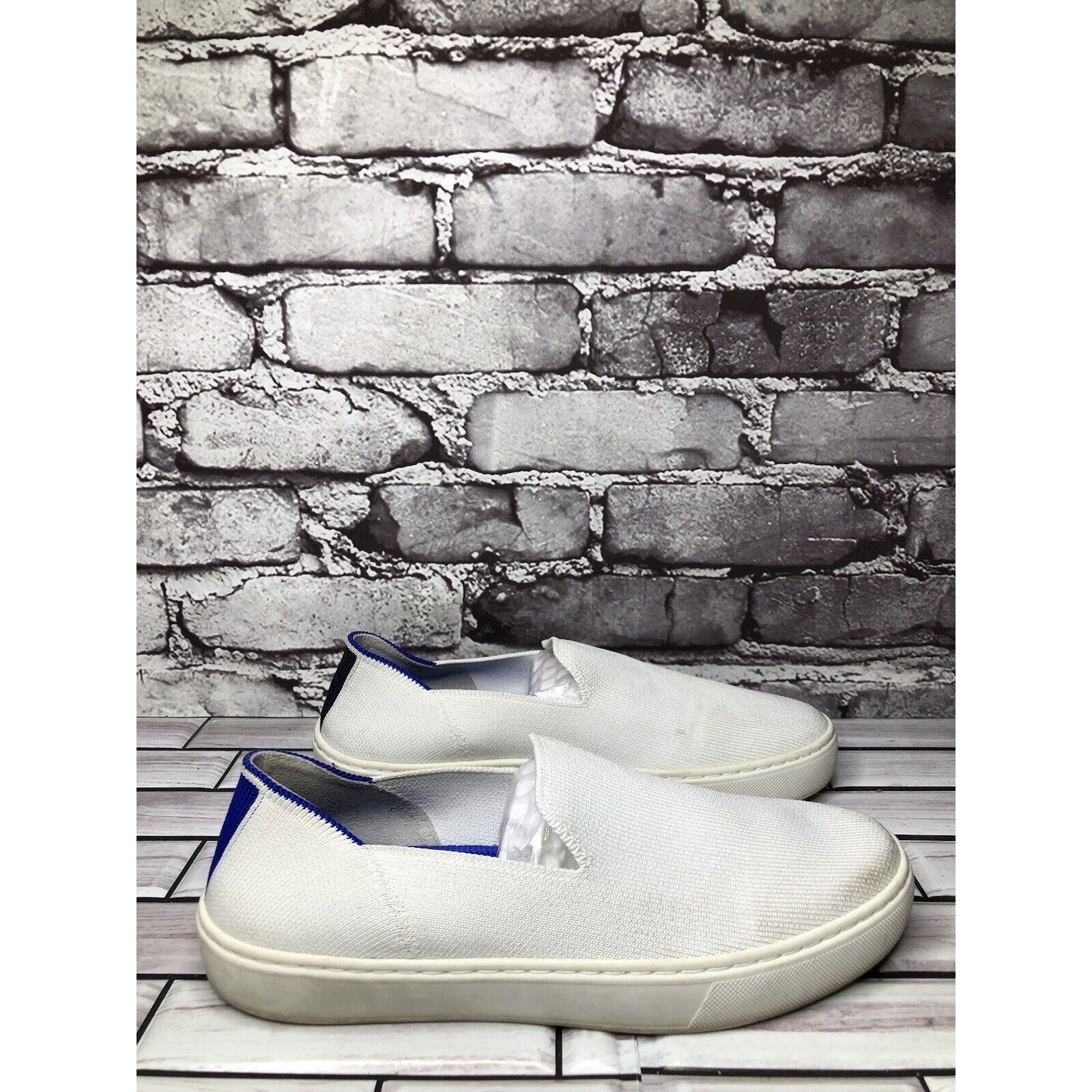 Other Rothy’s The Sneaker White Knit Fabric Casual Comfort Shoes W Size US 7 / IT 37 - 3 Thumbnail