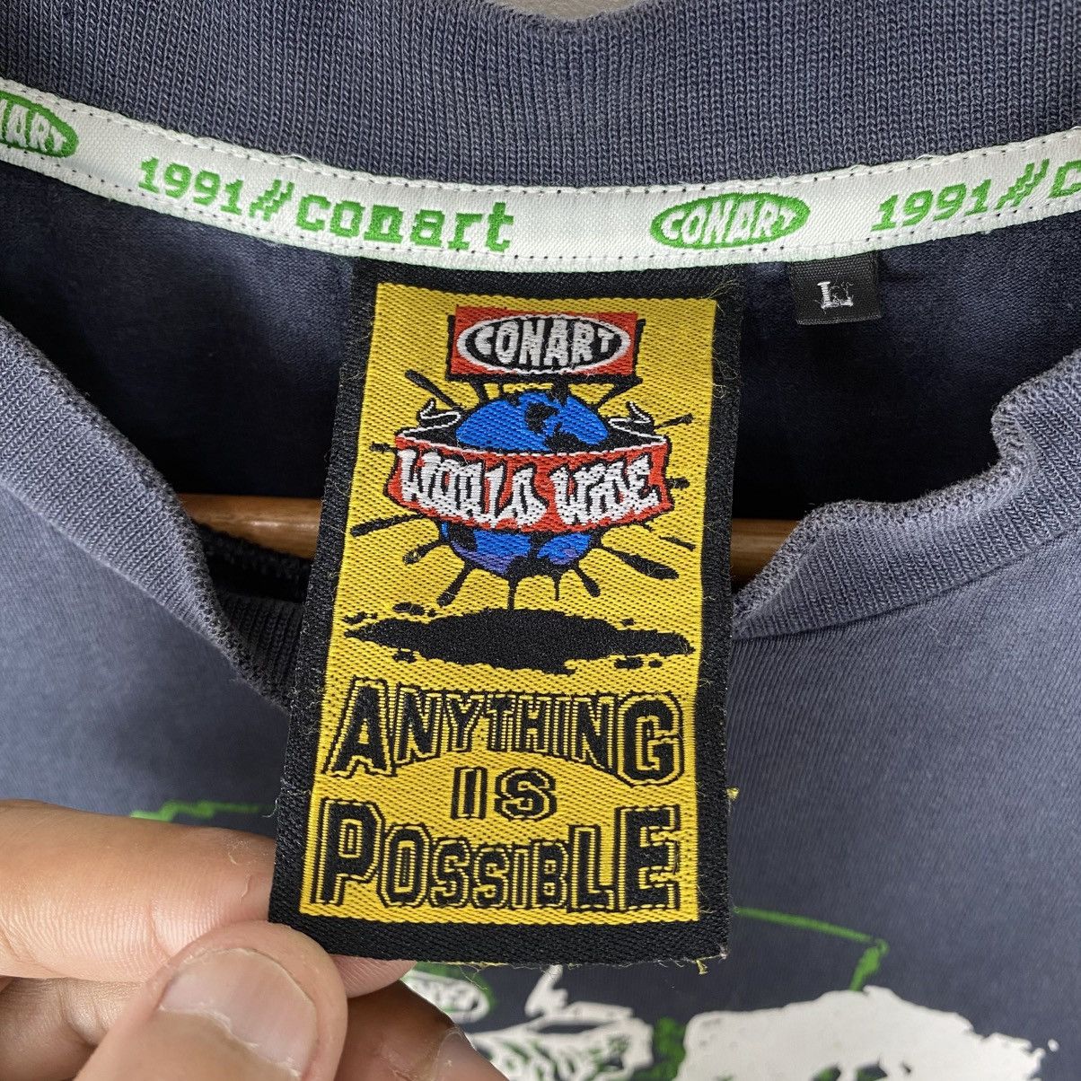 Rap Tees × Vintage Vintage 00's CONART WORLD WIDE Now Looky Here Faded Tee Size US L / EU 52-54 / 3 - 13 Thumbnail
