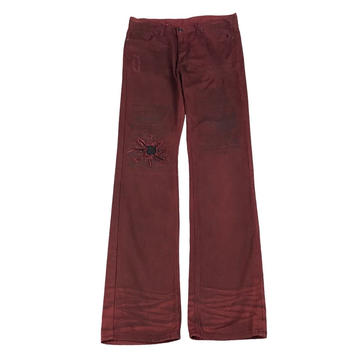 BERNINGS SHO DARK RED PUNK PANTS