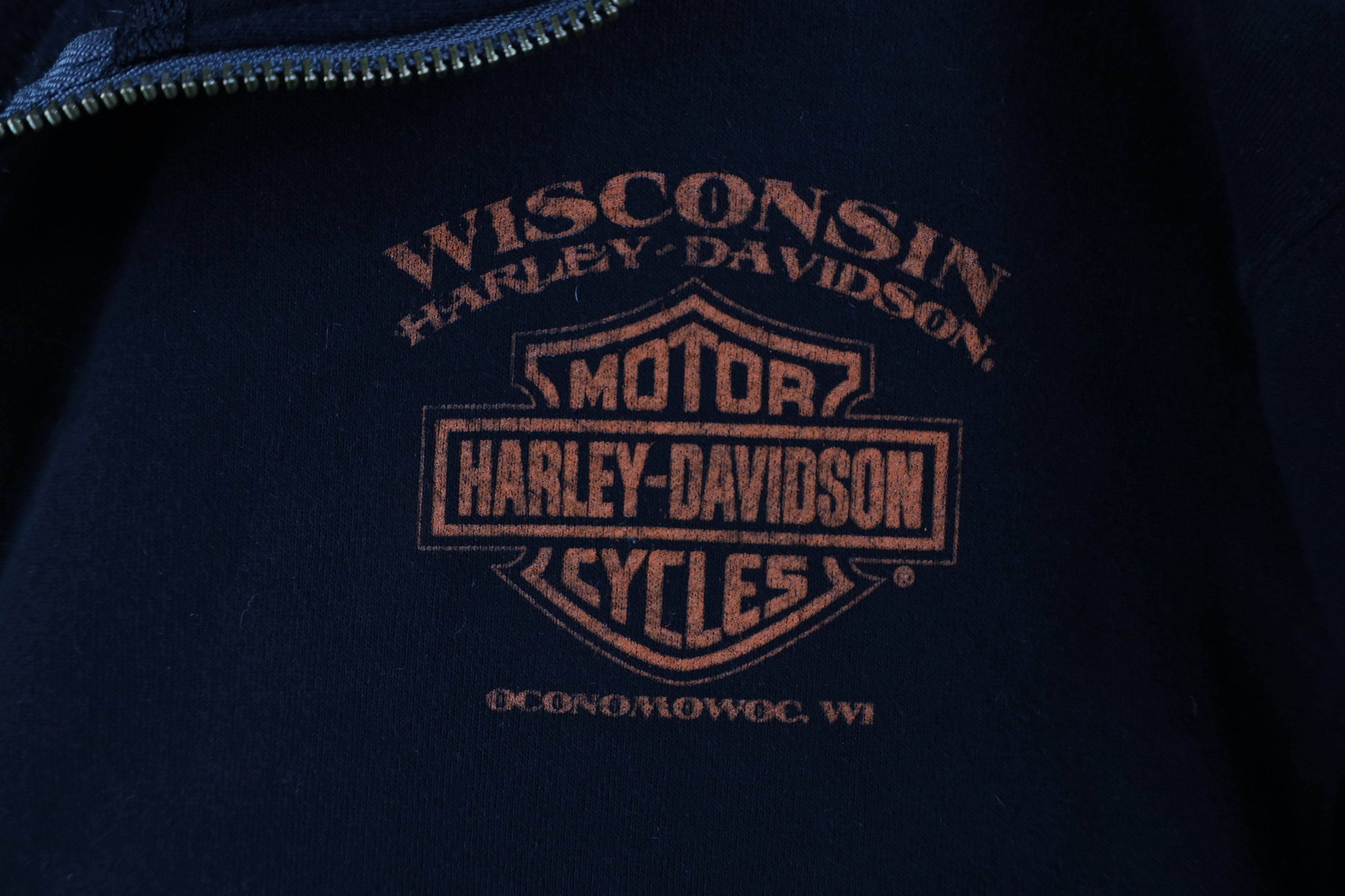 Harley Davidson × Vintage Y2K Harley Davidson Out Eagle Half Zip Pullover Sweatshirt Size XL / US 12-14 / IT 48-50 - 5 Thumbnail