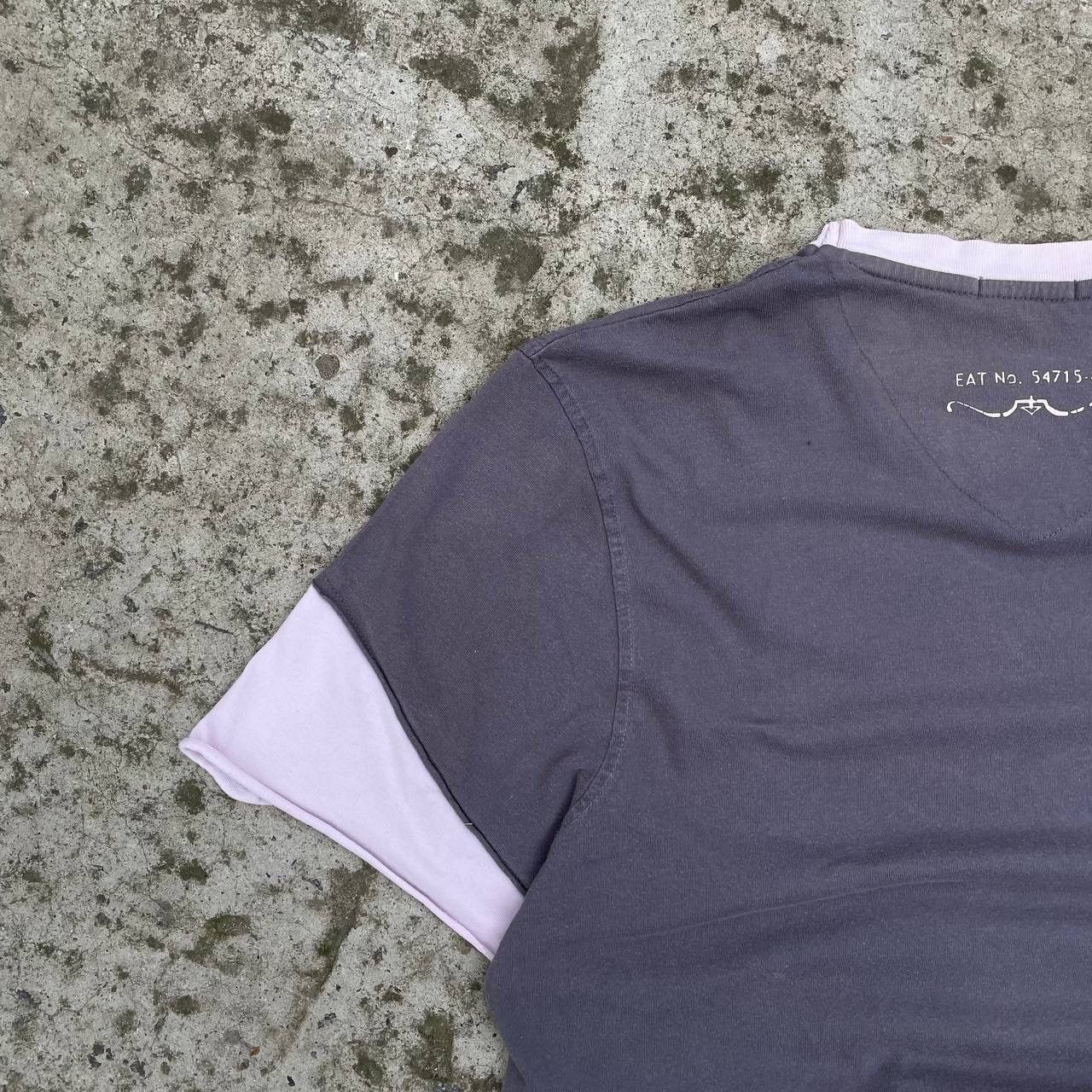 POST ARCHIVE FACTION (PAF) Vintage Archival George V Neck T-shirts Big Logo Y2K 00s USA Size US M / EU 48-50 / 2 - 8 Thumbnail