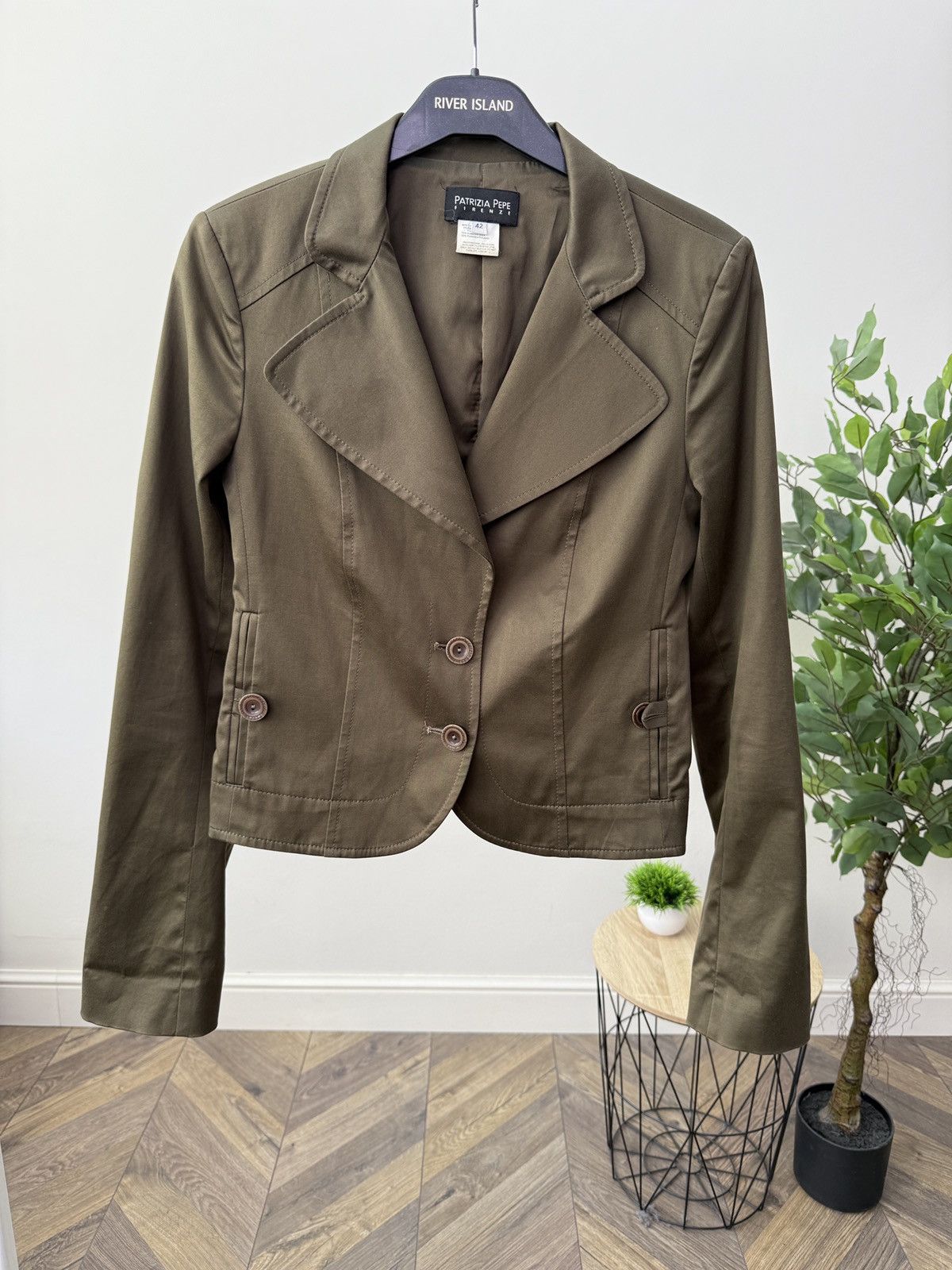 Patrizia Pepe Vintage Patrizia Pepe Firenze Blazer Jacket Women Cropped Size M / US 6-8 / IT 42-44 - 2 Thumbnail