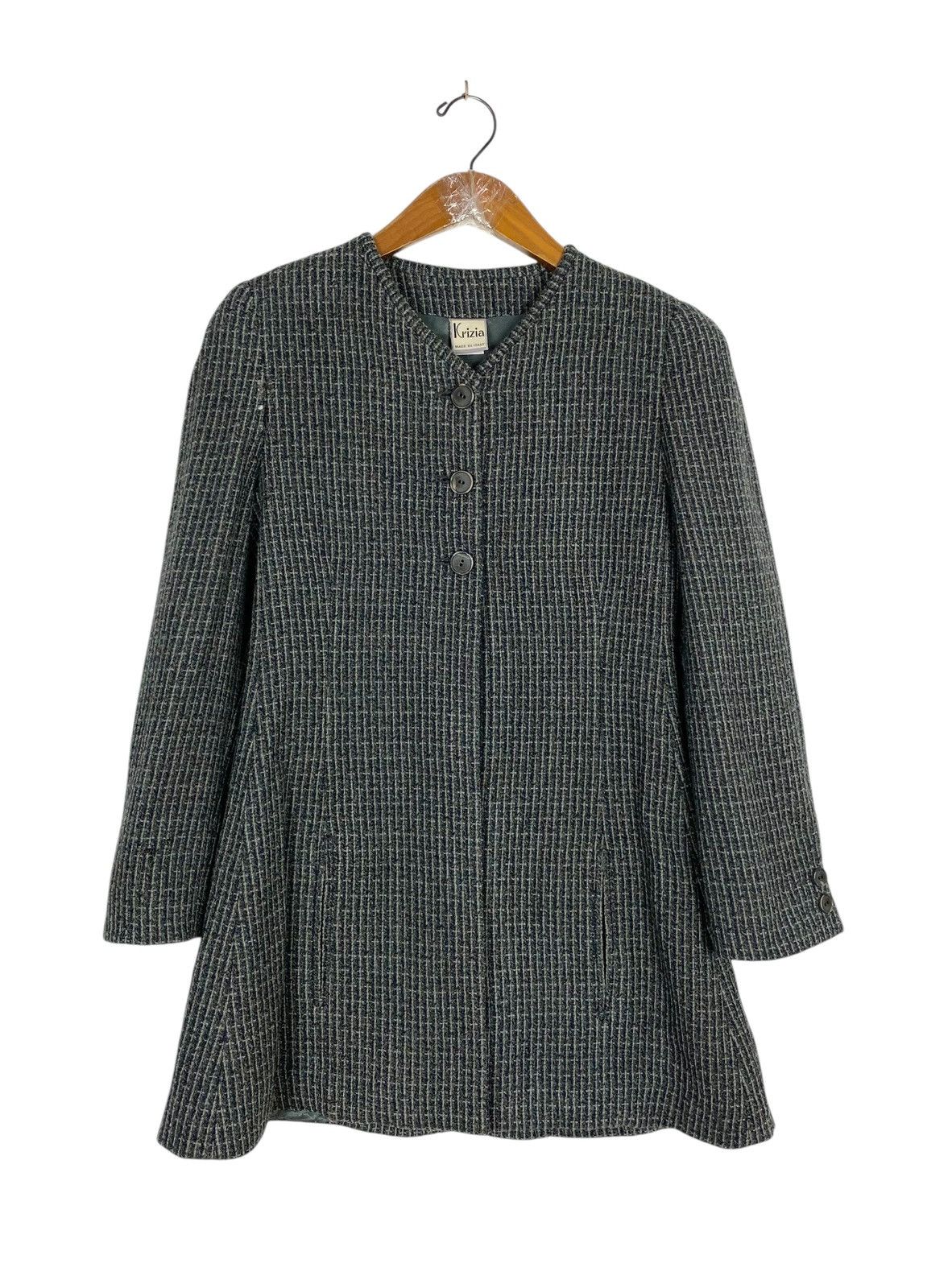 Krizia Rare‼️ Vintage Krizia Wool Coat Made in Italy Size S / US 4 / IT 40 - 1 Thumbnail