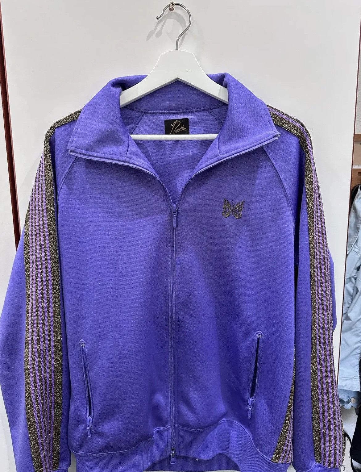 image of Needles X Mr.porter in Purple, Men's (Size Medium)
