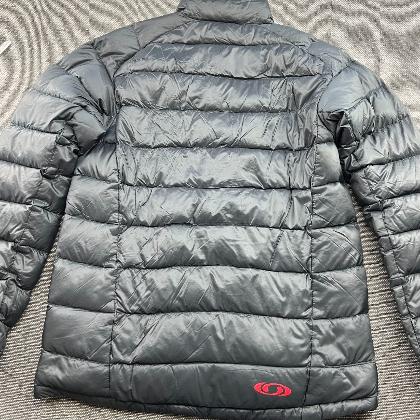 Salomon Salomon Minim Pertex Down Jacket Mens Medium Gray Full Zip Puffer Hoodie Size US M / EU 48-50 / 2 - 3 Thumbnail