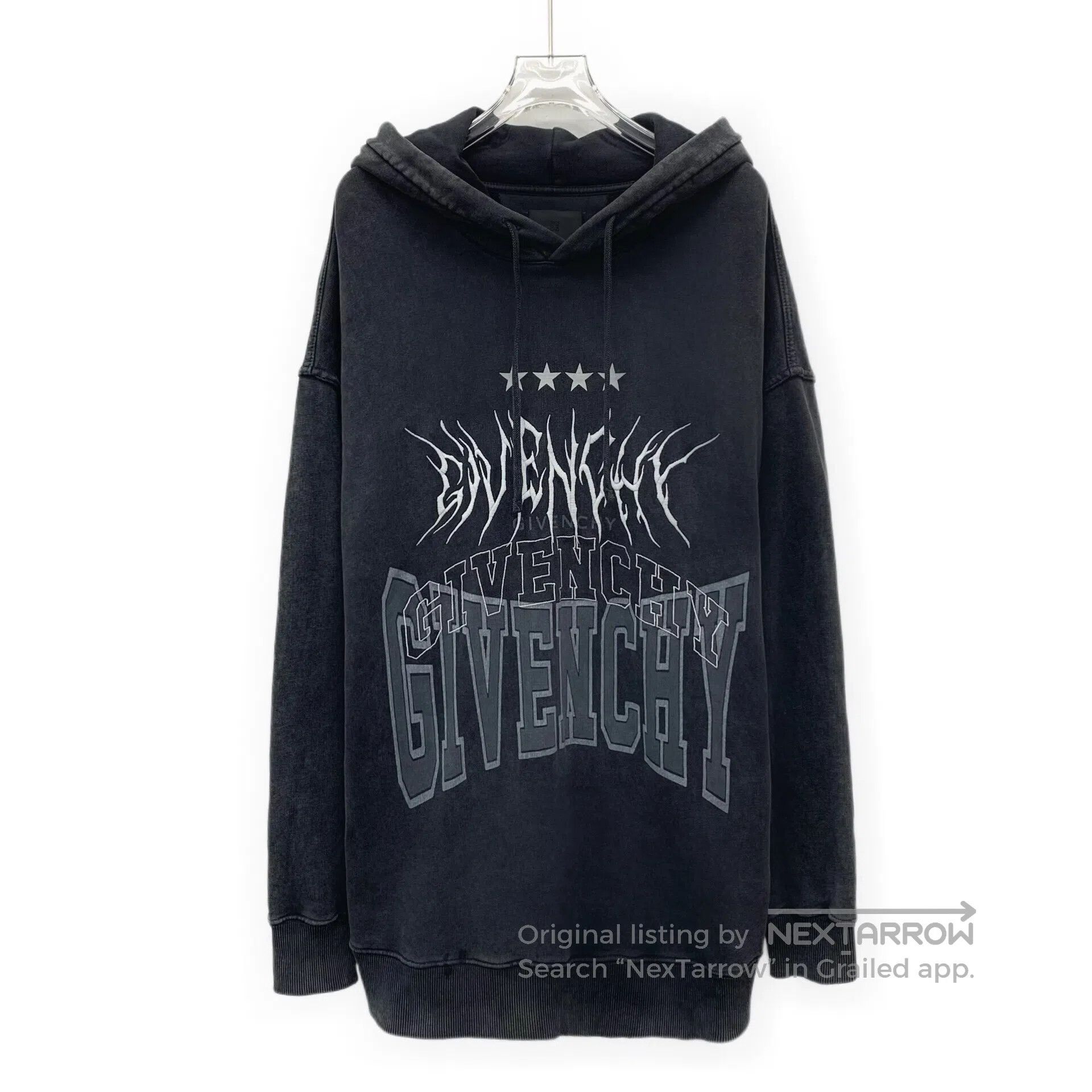 Giorgio Armani Giorgio Armani Black cotton hooded long sleeve sweatshirt Size US S / EU 44-46 / 1 - 1 Thumbnail