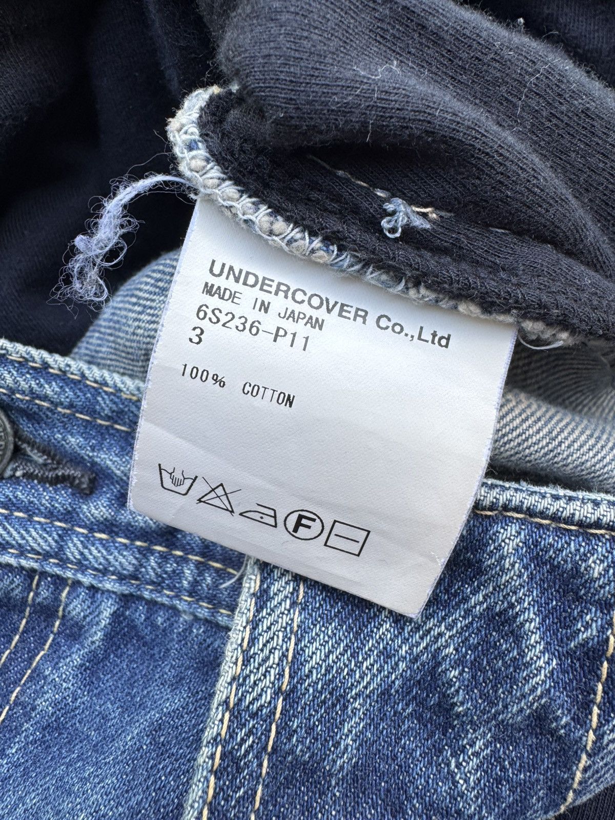 Undercover Undercover KLAUS “T” Hybrid Denim Size US 33 - 8 Thumbnail