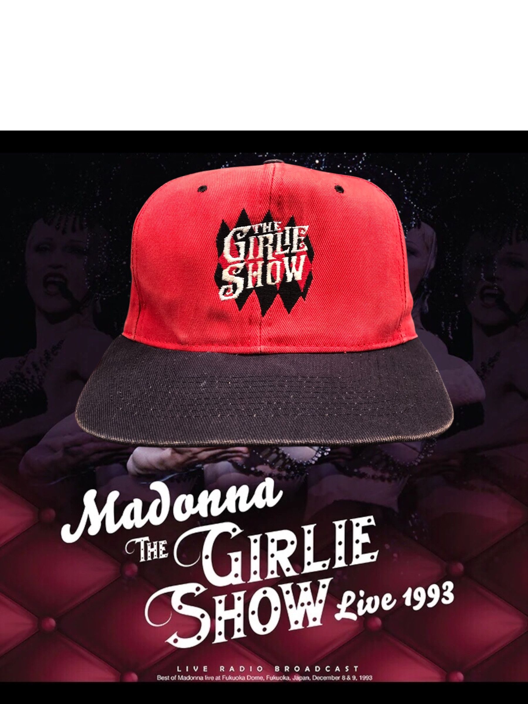 Vintage Madonna 1993 The Girlie Show Official Tour Merchandise Hat Size ONE SIZE - 1 Thumbnail