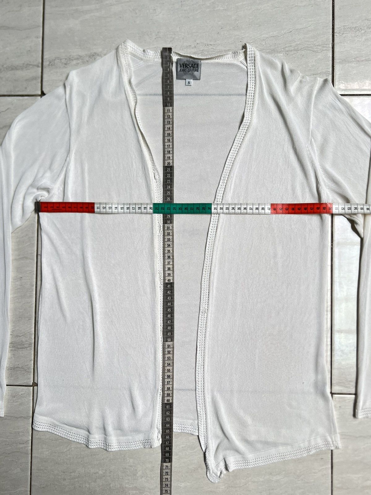 Versace Jeans Couture Versace Jeans Couture White Cardigan Size US S / EU 44-46 / 1 - 2 Thumbnail