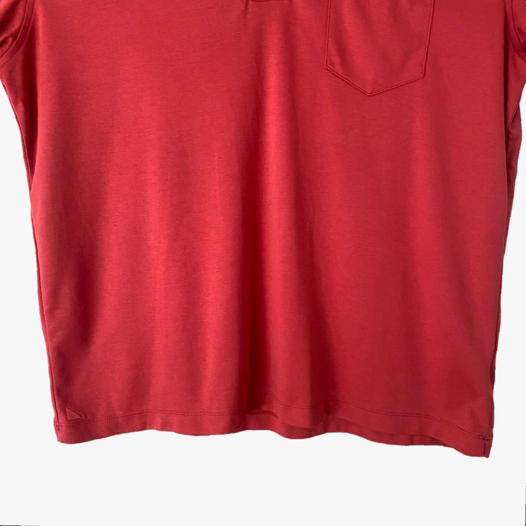UNTUCKit UNTUCKit Connor Single Pocket Polo Shirt Adult L Red Short-Sleeve Golf Mens Size US L / EU 52-54 / 3 - 6 Thumbnail