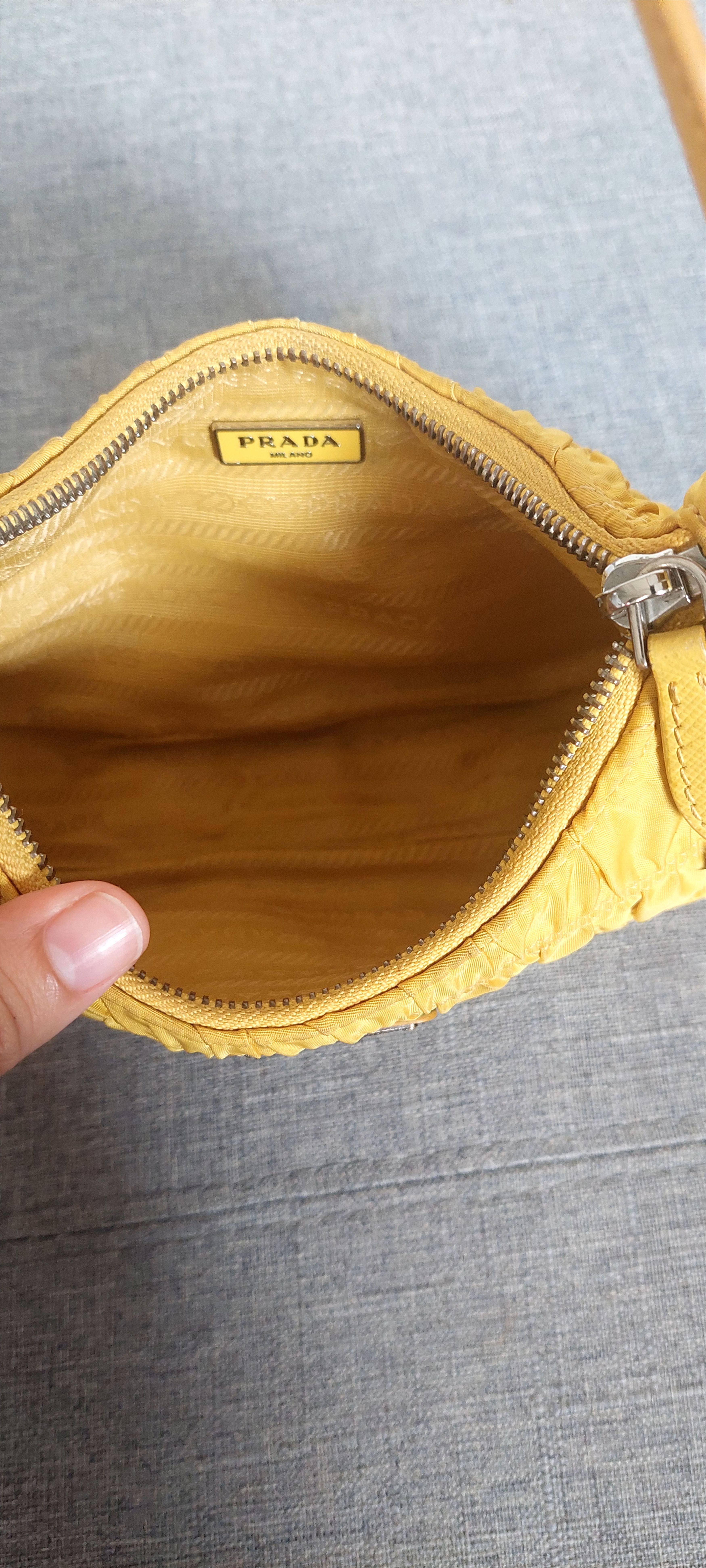 Prada Prada Tessuto Mini Yellow Size ONE SIZE - 5 Thumbnail