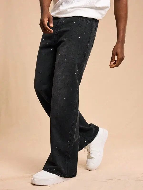 Jean Kubota x Fuka Gems Y2k Denim Jeans Loose Fit Size US 32 / EU 48 - 3 Thumbnail
