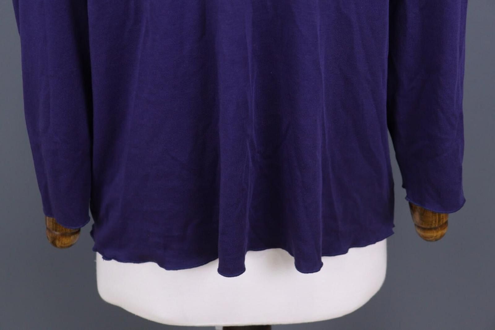 Designer PERUVIAN CONNECTION Purple Pima Shirt Blouse Size XL Size XL / US 12-14 / IT 48-50 - 12 Thumbnail