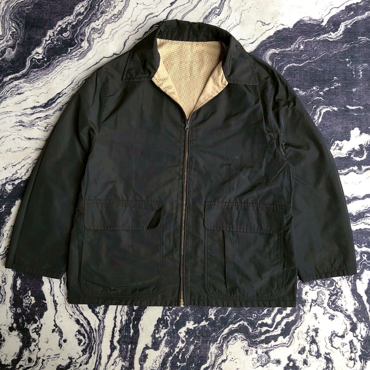 Givenchy Vintage Givenchy Reversible Monogram Zip Jacket Size US XL / EU 56 / 4 - 2 Thumbnail
