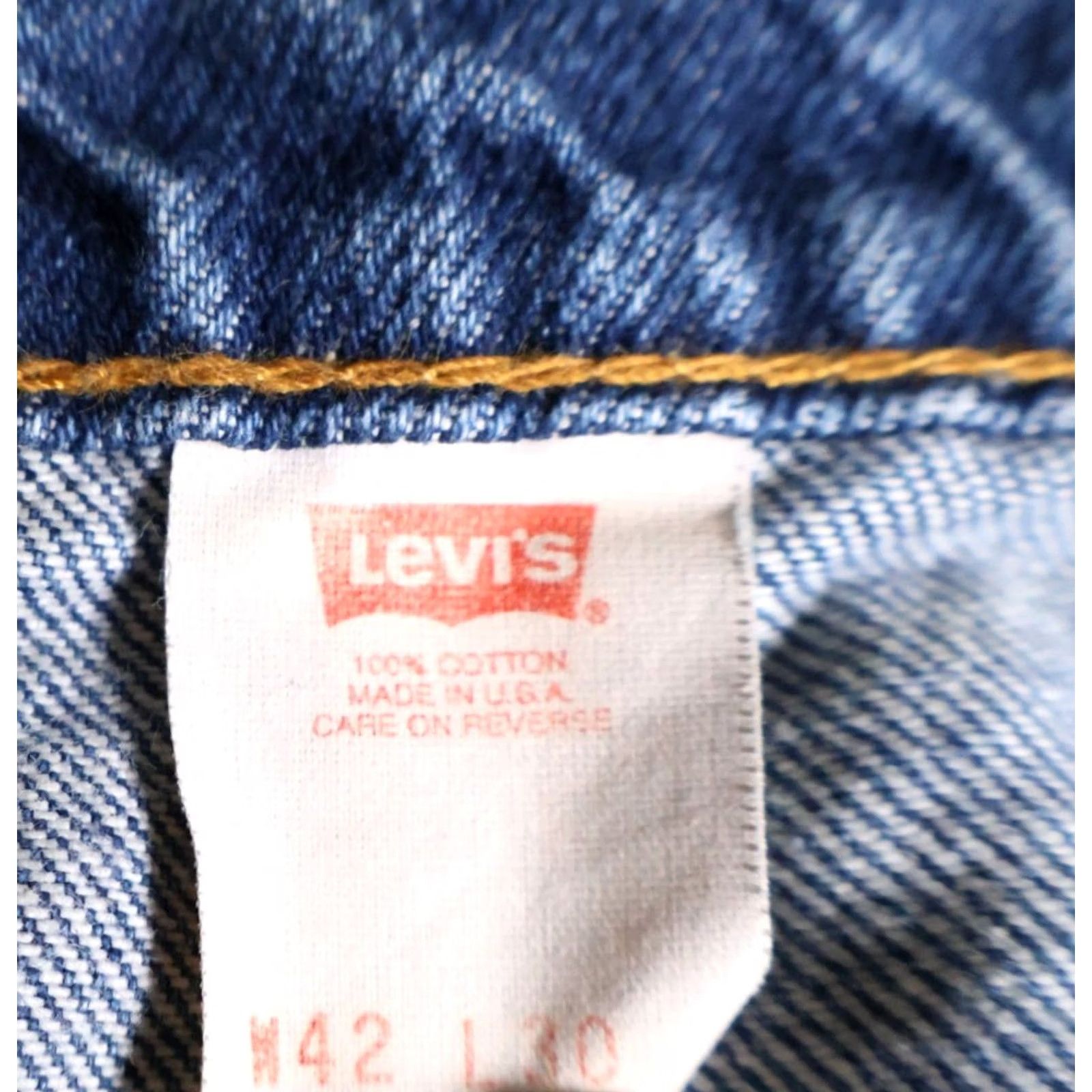 Levi's VINTAGE Levi's 517 Jeans Men Bootcut 1994 38 x 29 Blue Orange Tab VTG 90s Size US 38 / EU 54 - 4 Thumbnail