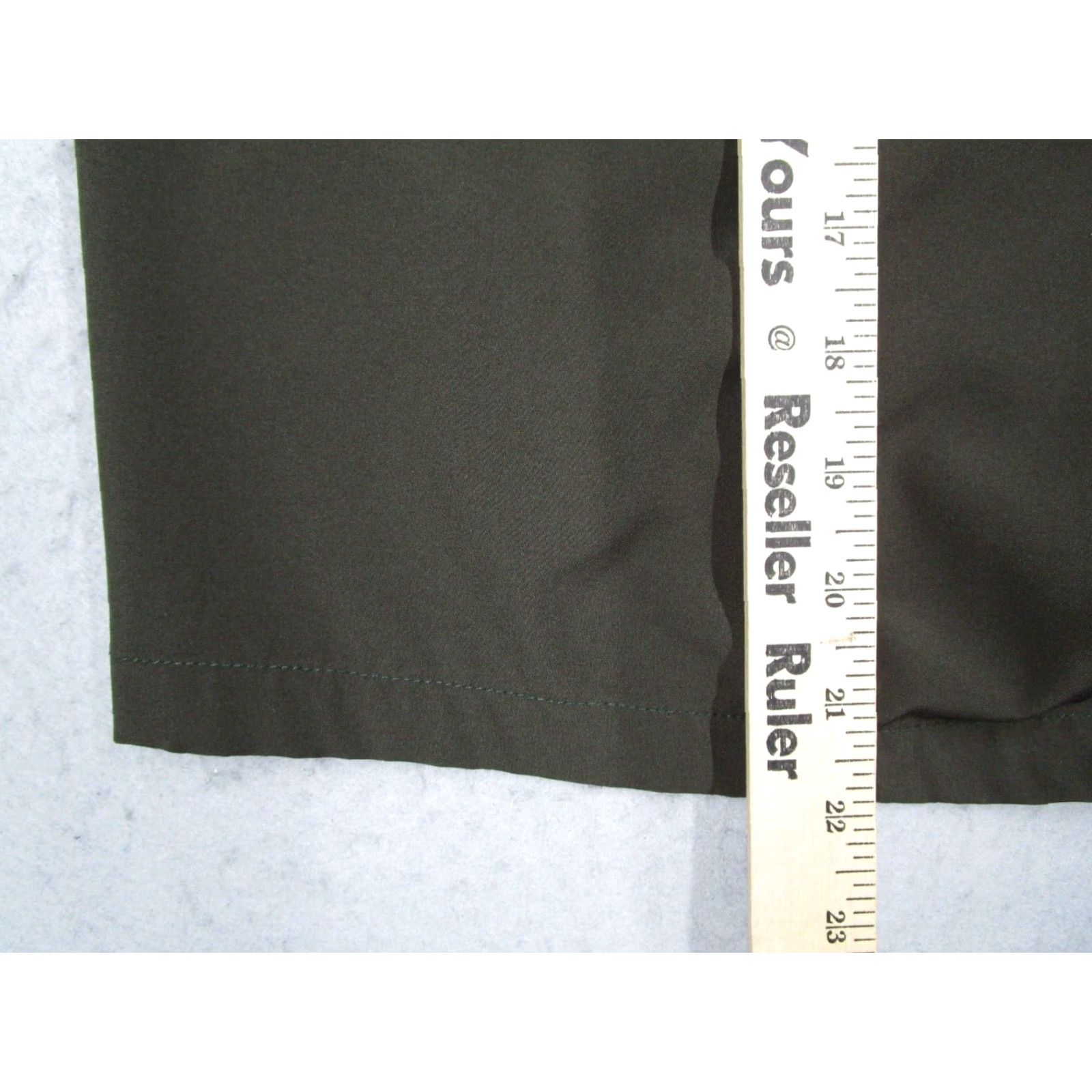 Vintage Aviator Mens 38 Green 8" Hybrid Shorts - Travel, Work, Beach, Golf - Drawstring, Pockets - Made in USA - 5-Pocket Chino Style - Polyester Blend Size US 38 / EU 54 - 6 Thumbnail
