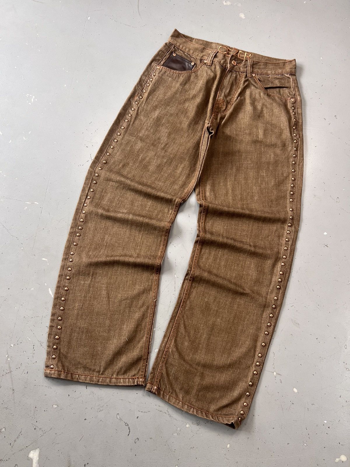 Vintage Crazy vintage cezer studs strips denim pant Size US 32 / EU 48 - 3 Thumbnail
