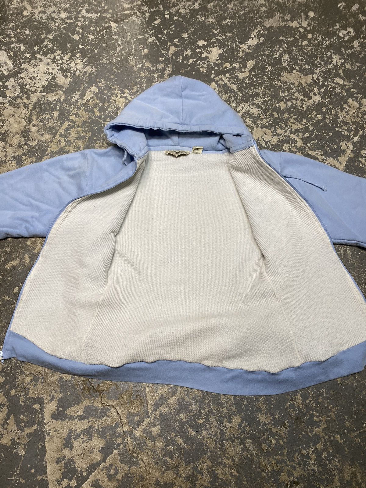 Japanese Brand × Vintage Vintage Wilderness Waffle Insulated Thermal Zip Hoodie Sweat Size US M / EU 48-50 / 2 - 5 Thumbnail